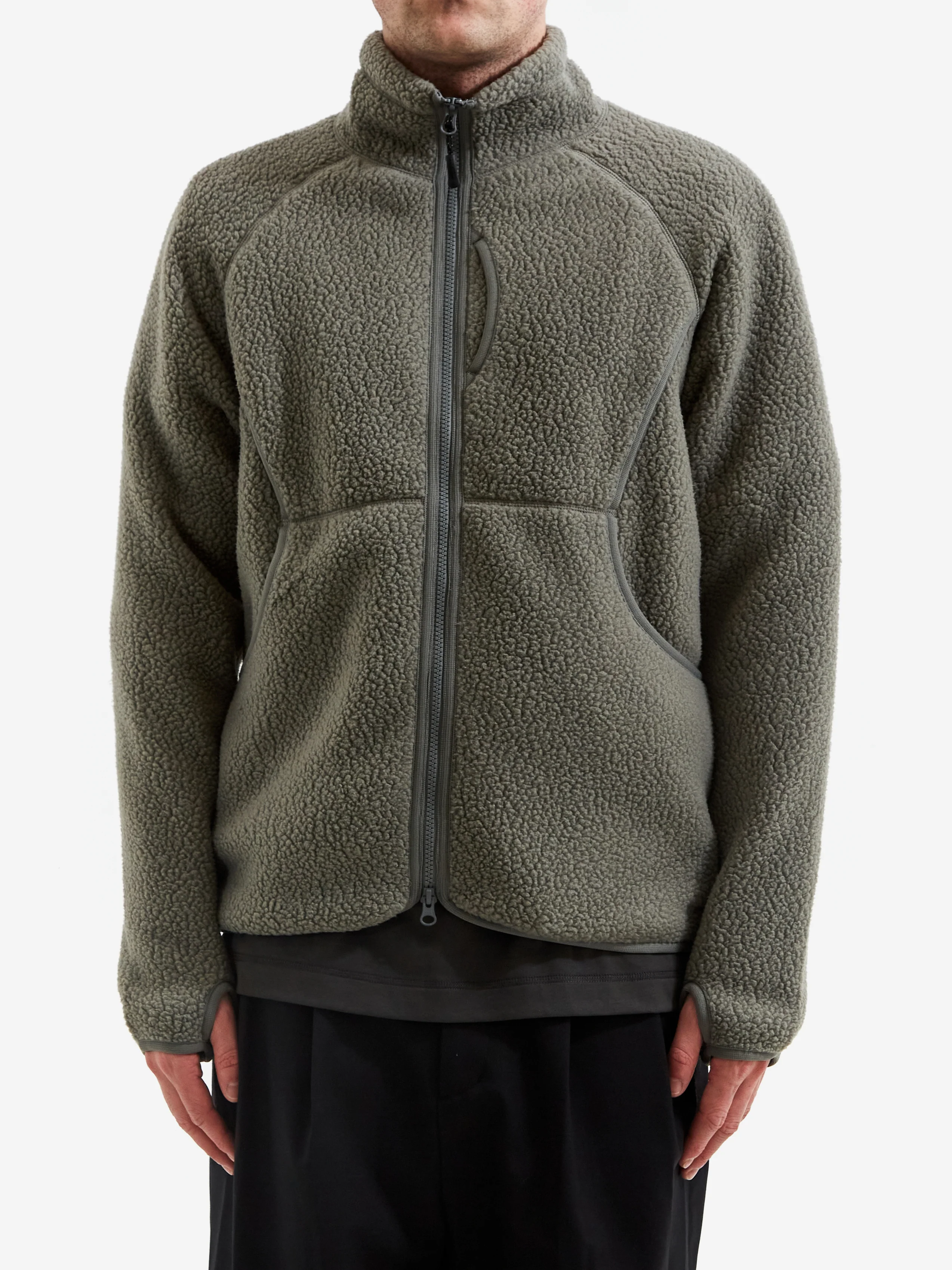 Snow Peak Thermal Boa Fleece Jacket - Grey - Image 5