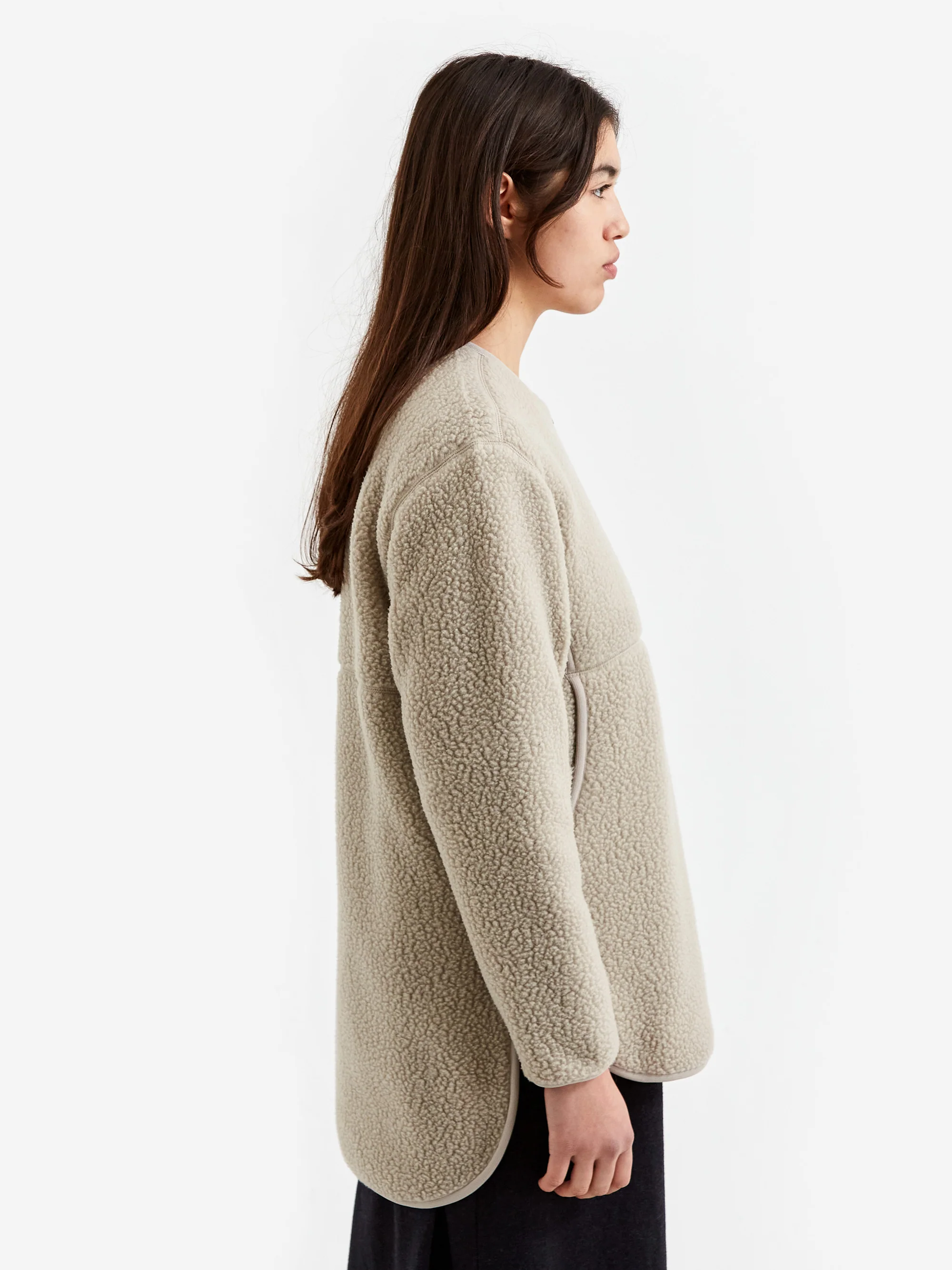 Snow Peak Thermal Boa Fleece Pullover W - Beige - Image 2