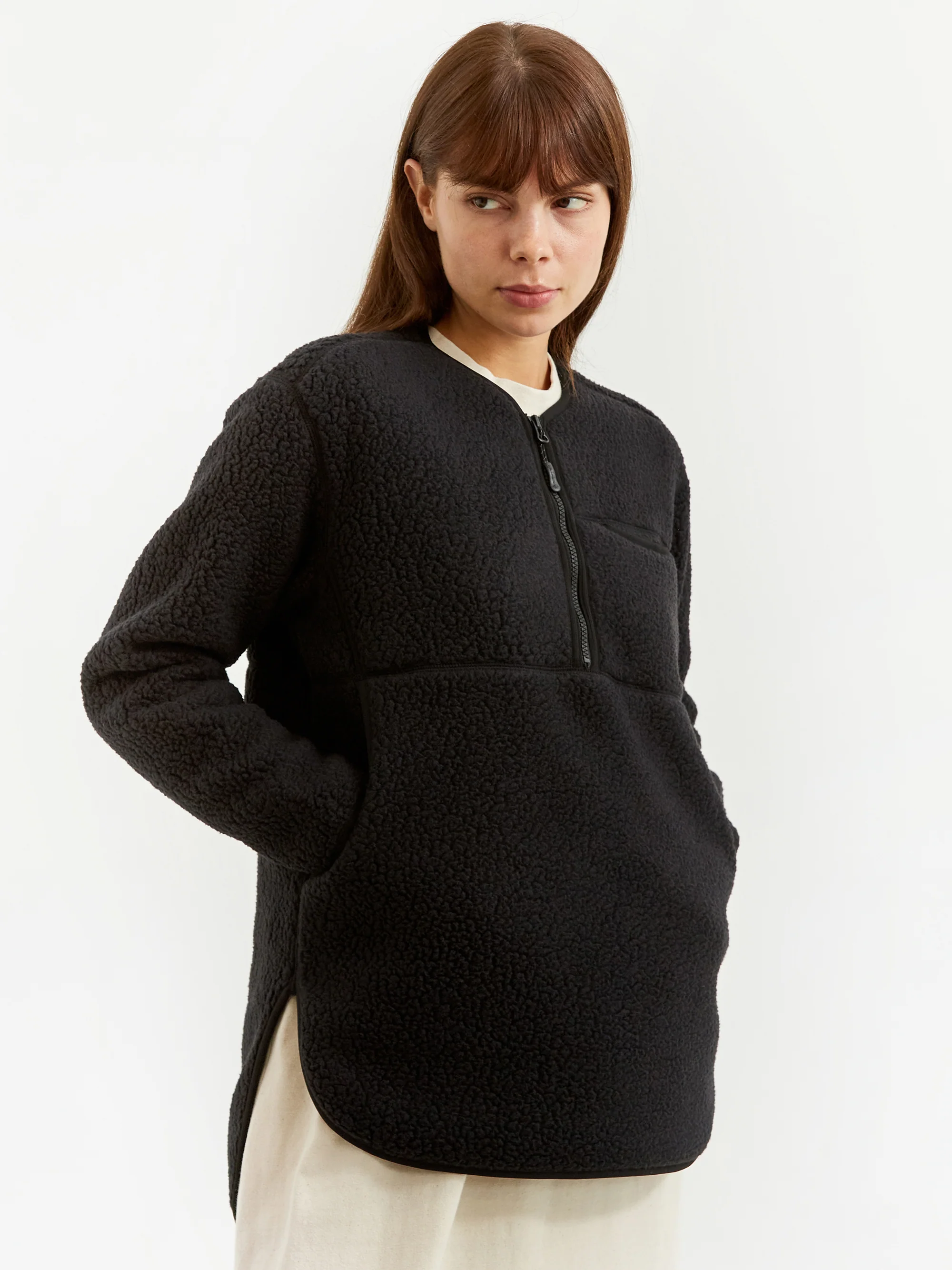 Snow Peak Thermal Boa Fleece Pullover W - Black - Image 4