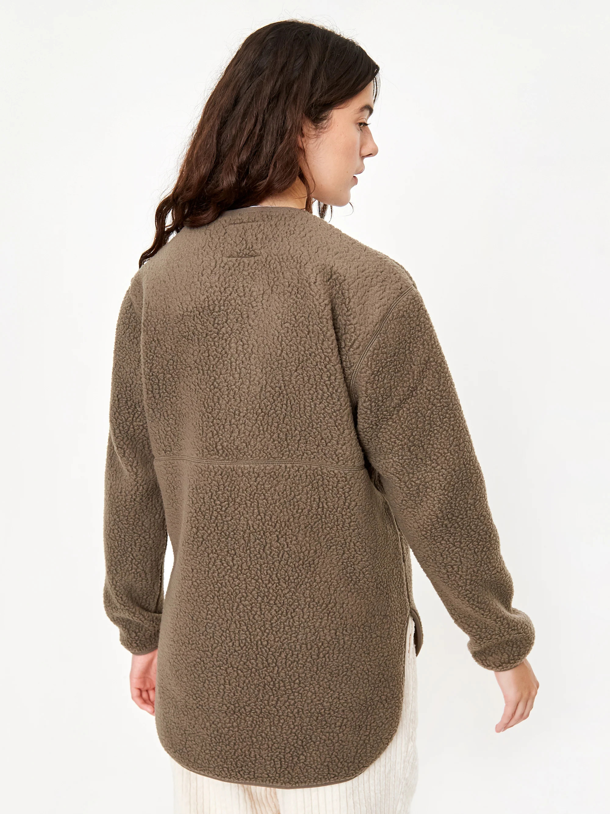 Snow Peak Thermal Boa Fleece Pullover W - Khaki - Image 6