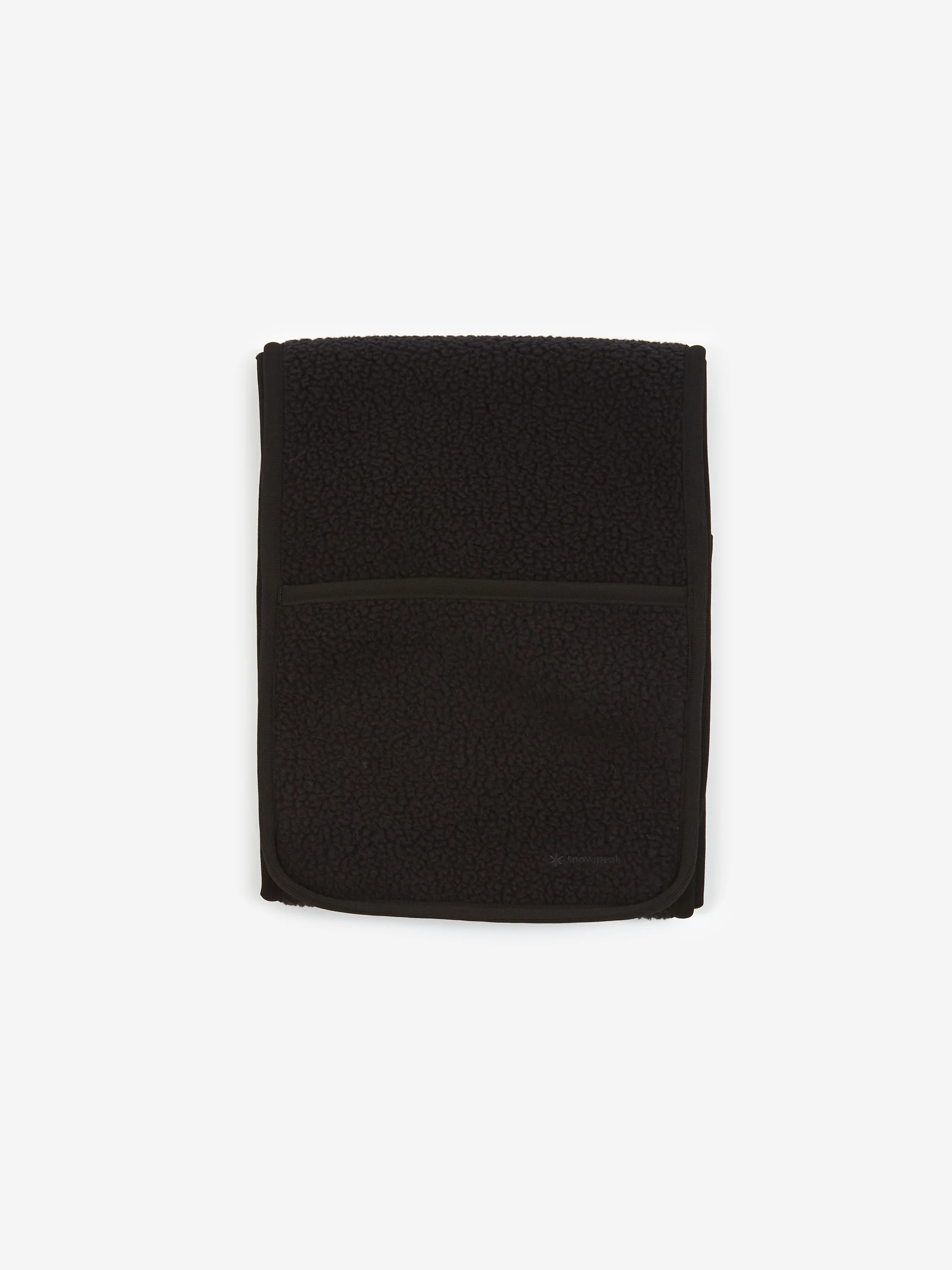 Snow Peak Thermal Boa Fleece Stole Scarf - Black - Image 2