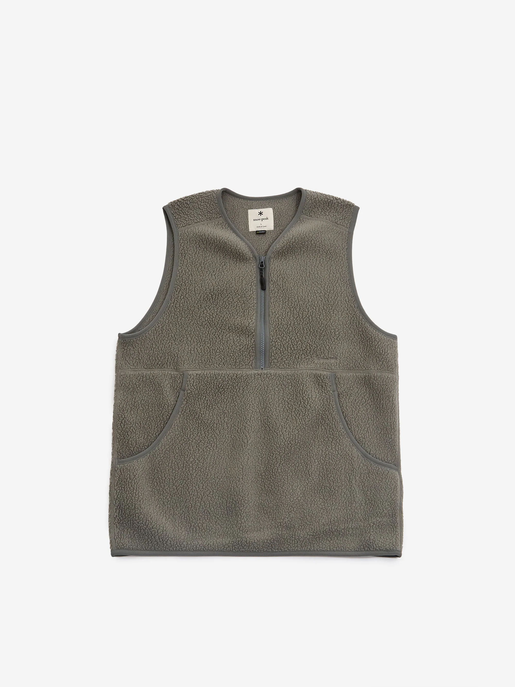 Snow Peak Thermal Boa Fleece Vest - Grey