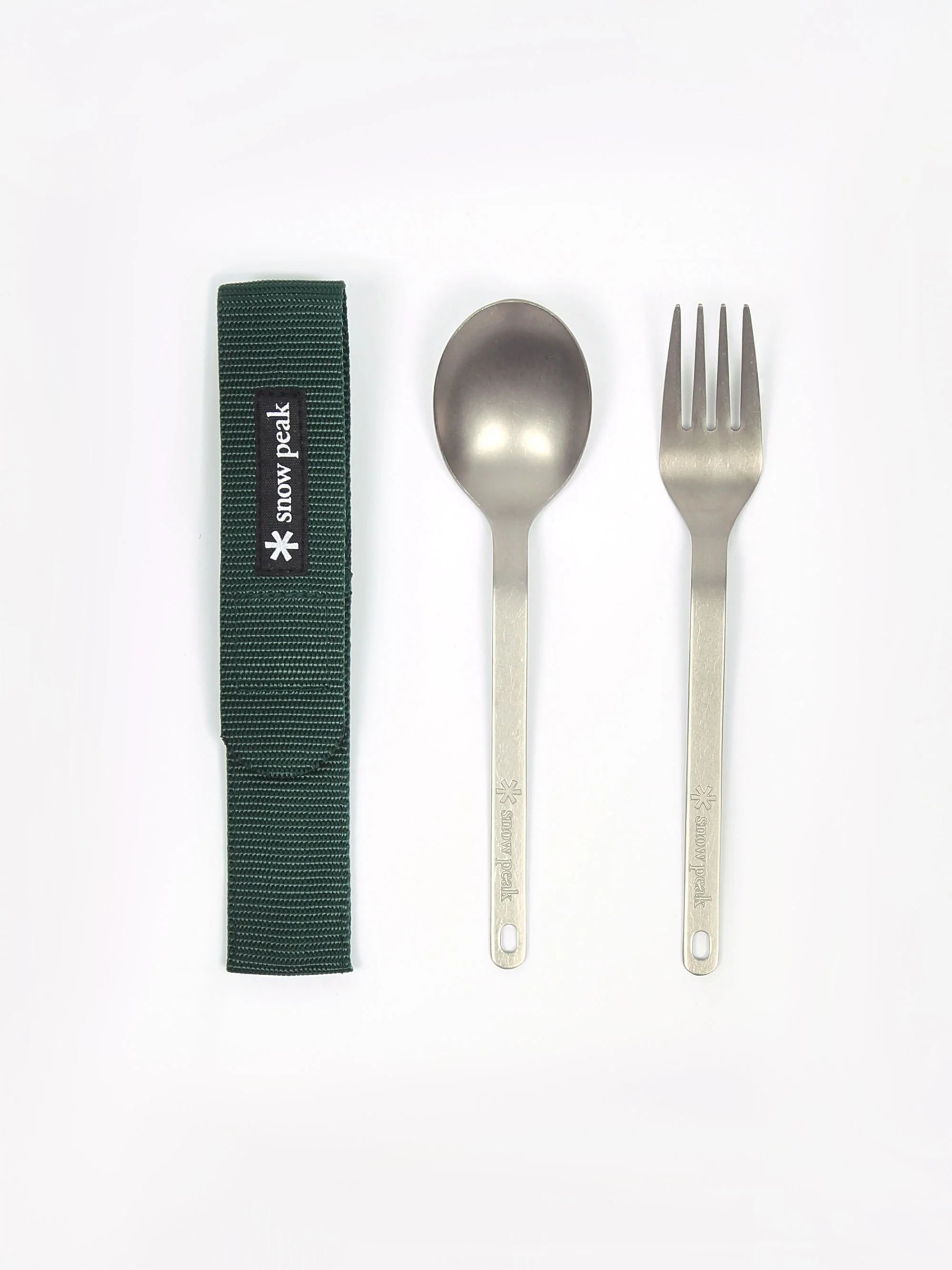 Snow Peak Titanium Fork & Spoon Set - Image 7