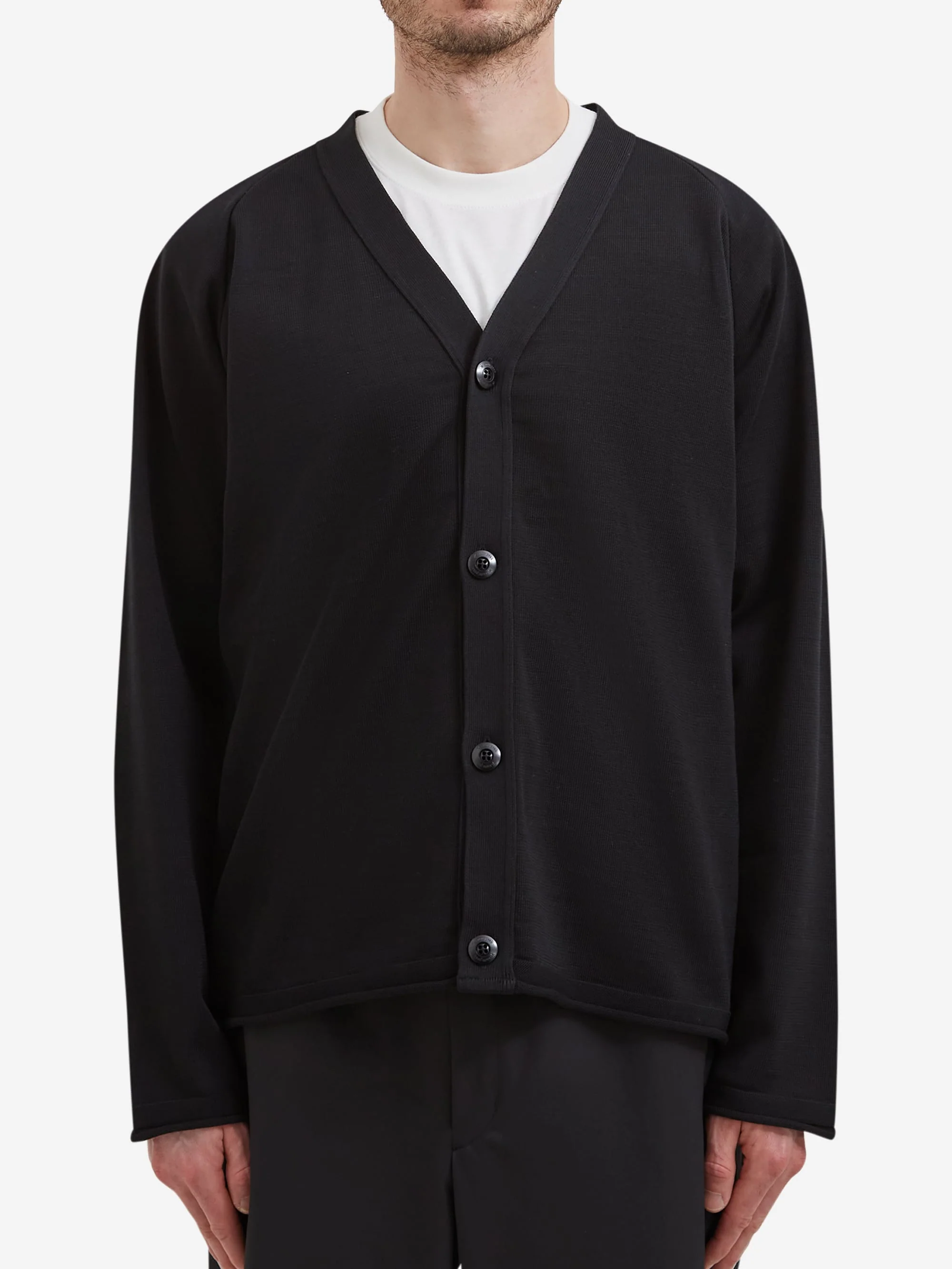 Snow Peak Water-Repellent Knit Cardigan - Black - Image 2