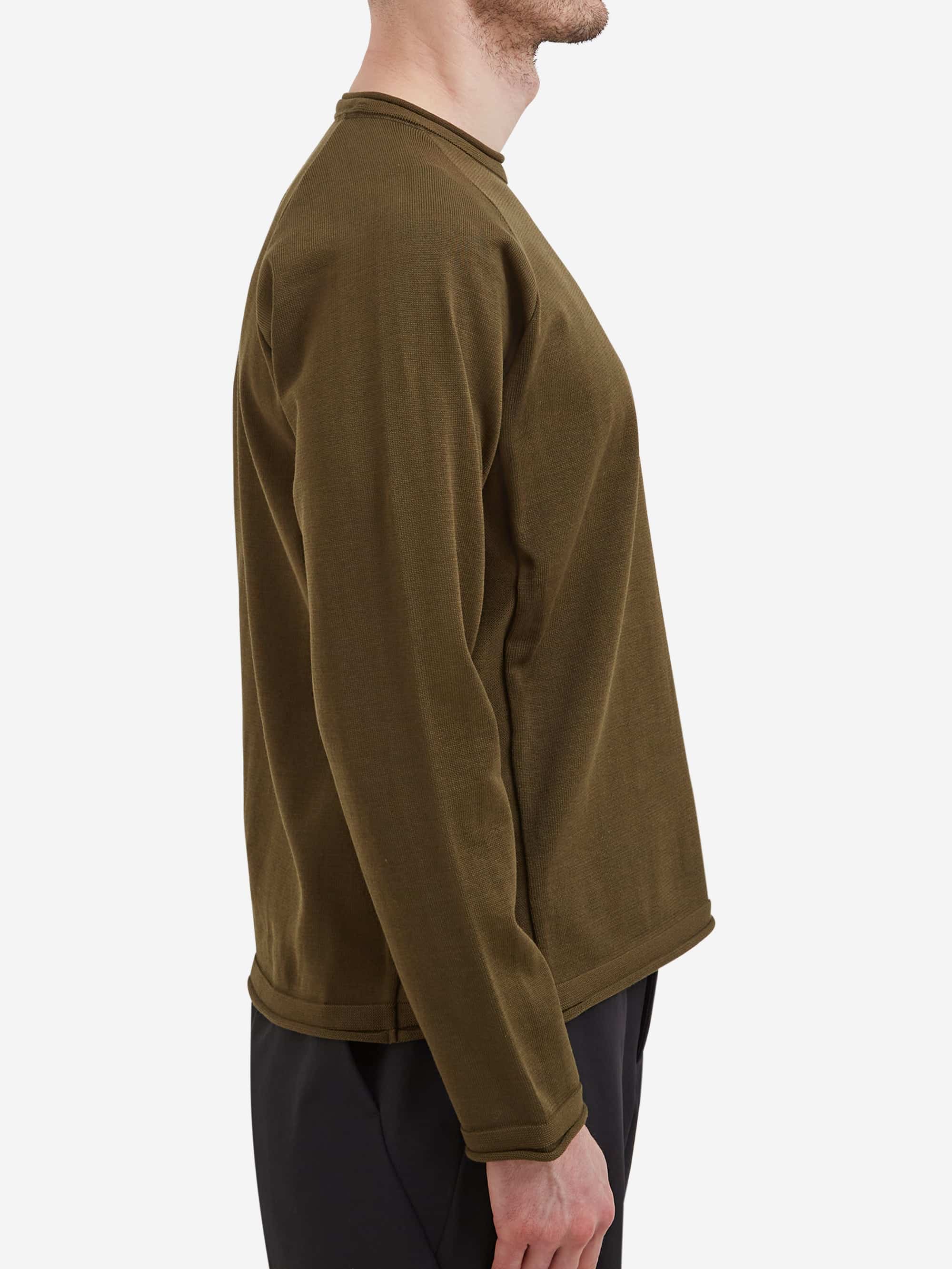 Snow Peak Water-Repellent Knit Pullover - Dark Olive - Image 5