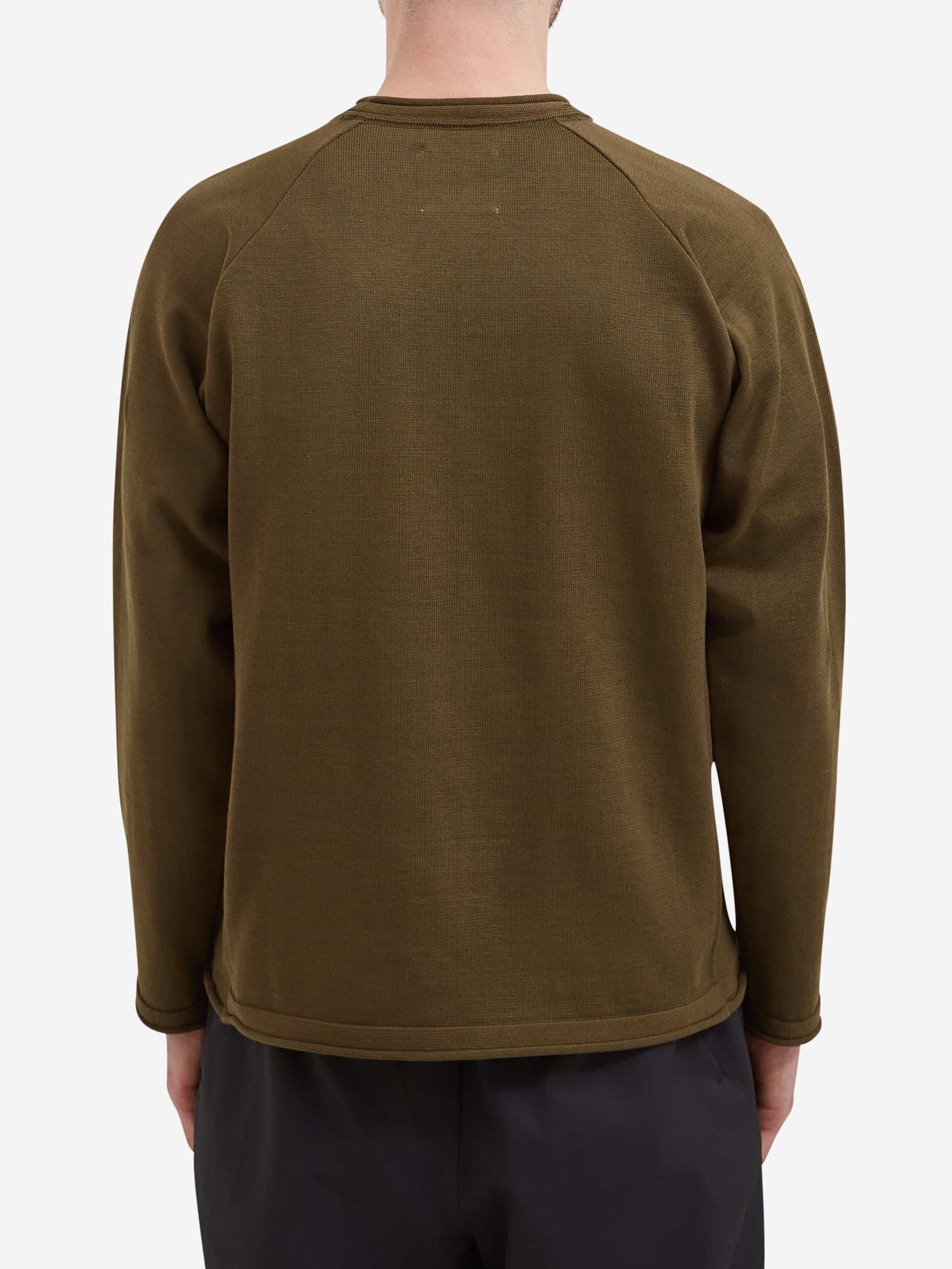 Snow Peak Water-Repellent Knit Pullover - Dark Olive - Image 6