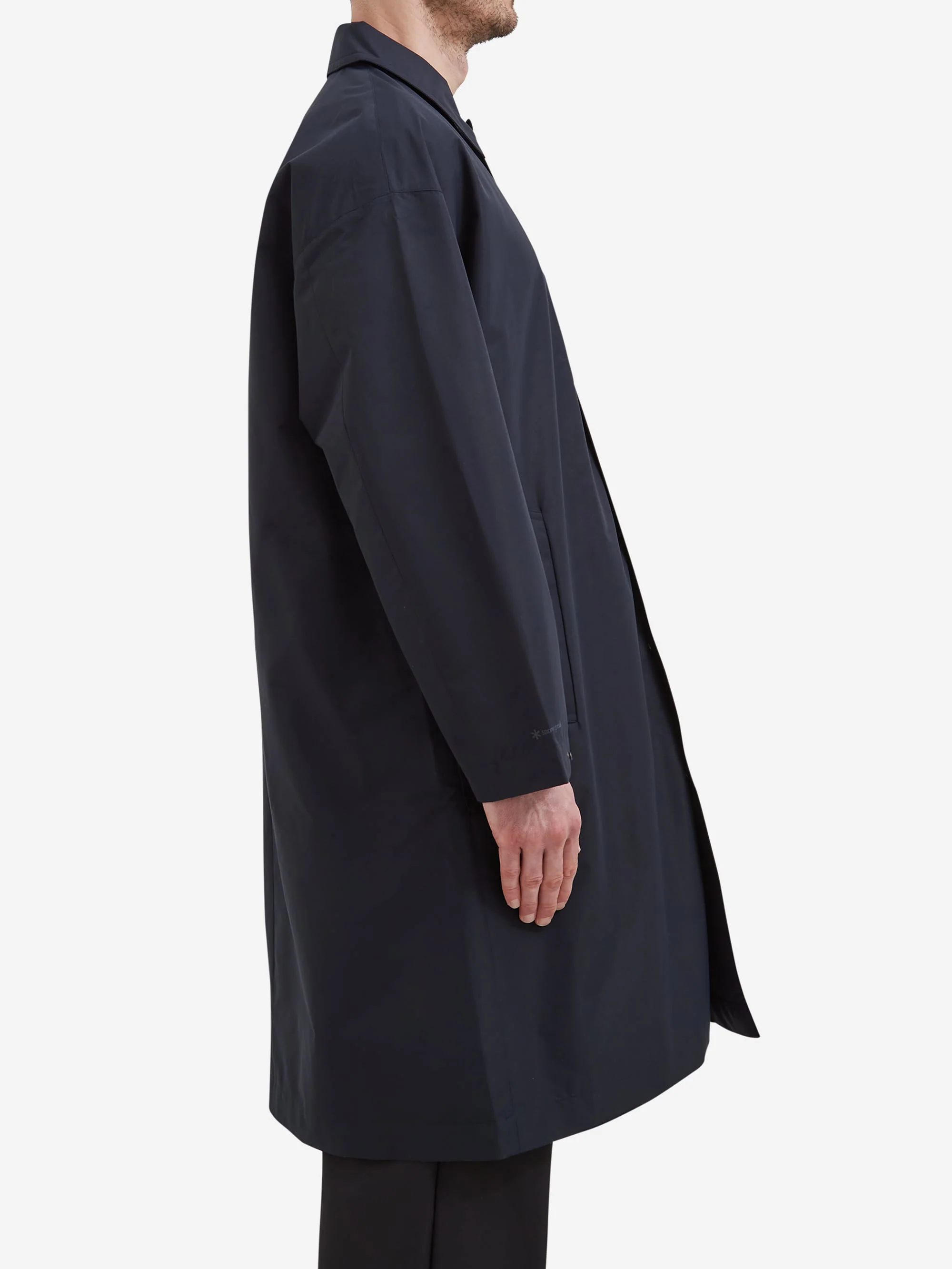 Snow Peak WINDSTOPPER Bal Collar Coat - Dark Navy - Image 6