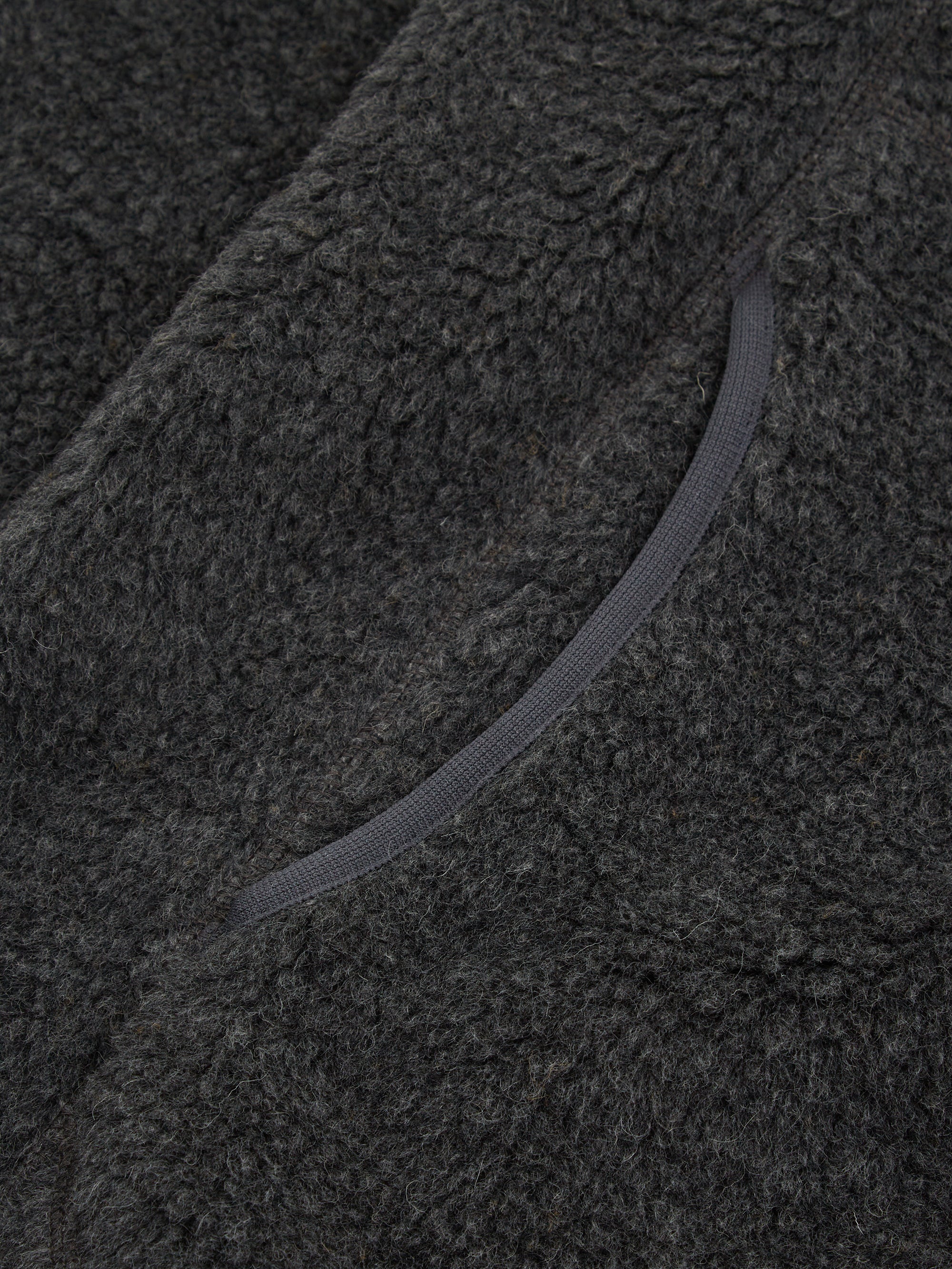 Snow Peak Wool Fleece Jacket - Charcoal - Image 5