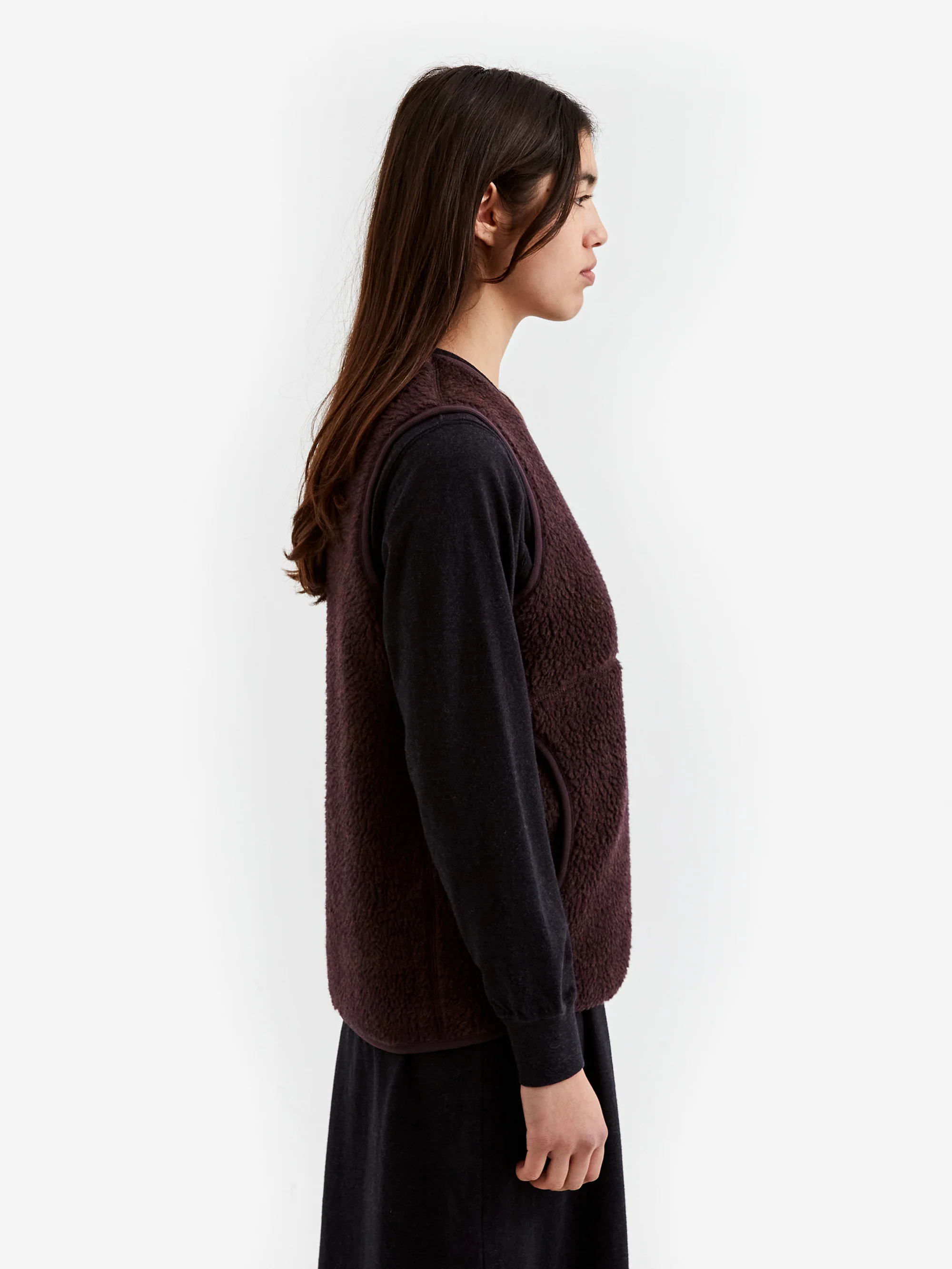 Snow Peak Wool Fleece Vest - Purple - Image 2
