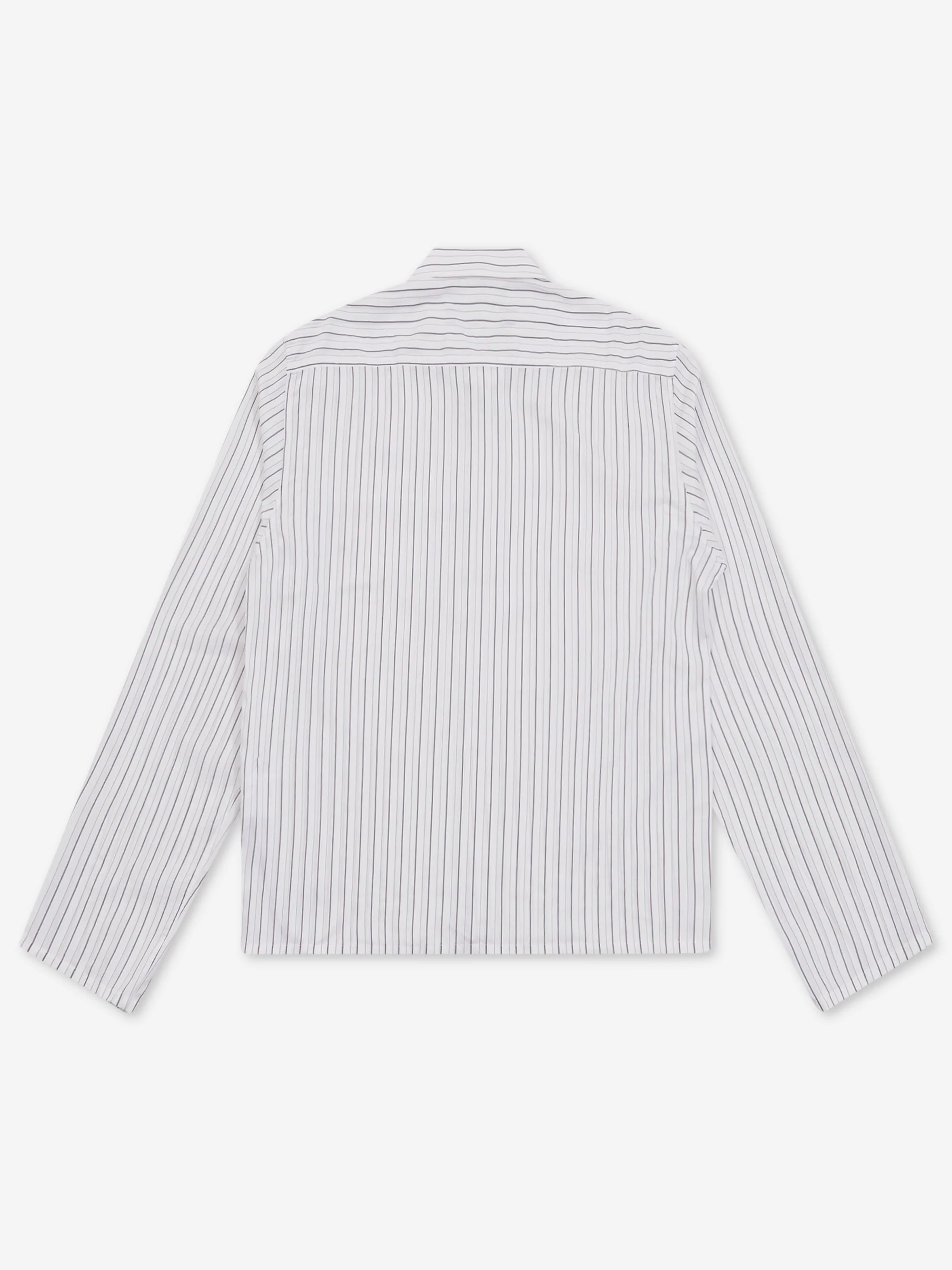 Song For The Mute Long Sleeve Cropped Casual Shirt - White - Image 6