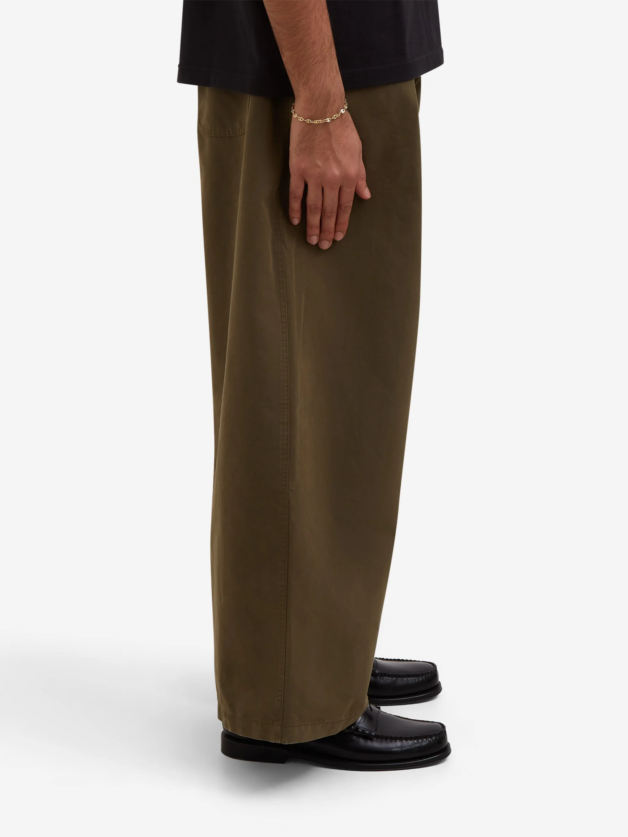 Song For The Mute Super Baggy Pant - Army Green - Image 3