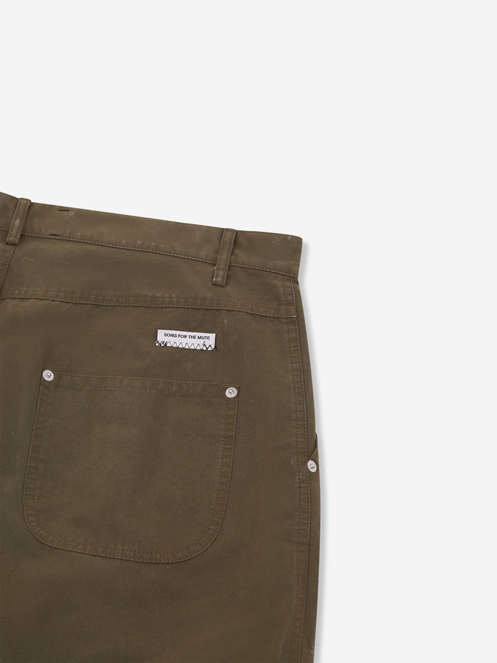 Song For The Mute Super Baggy Pant - Army Green - Image 7