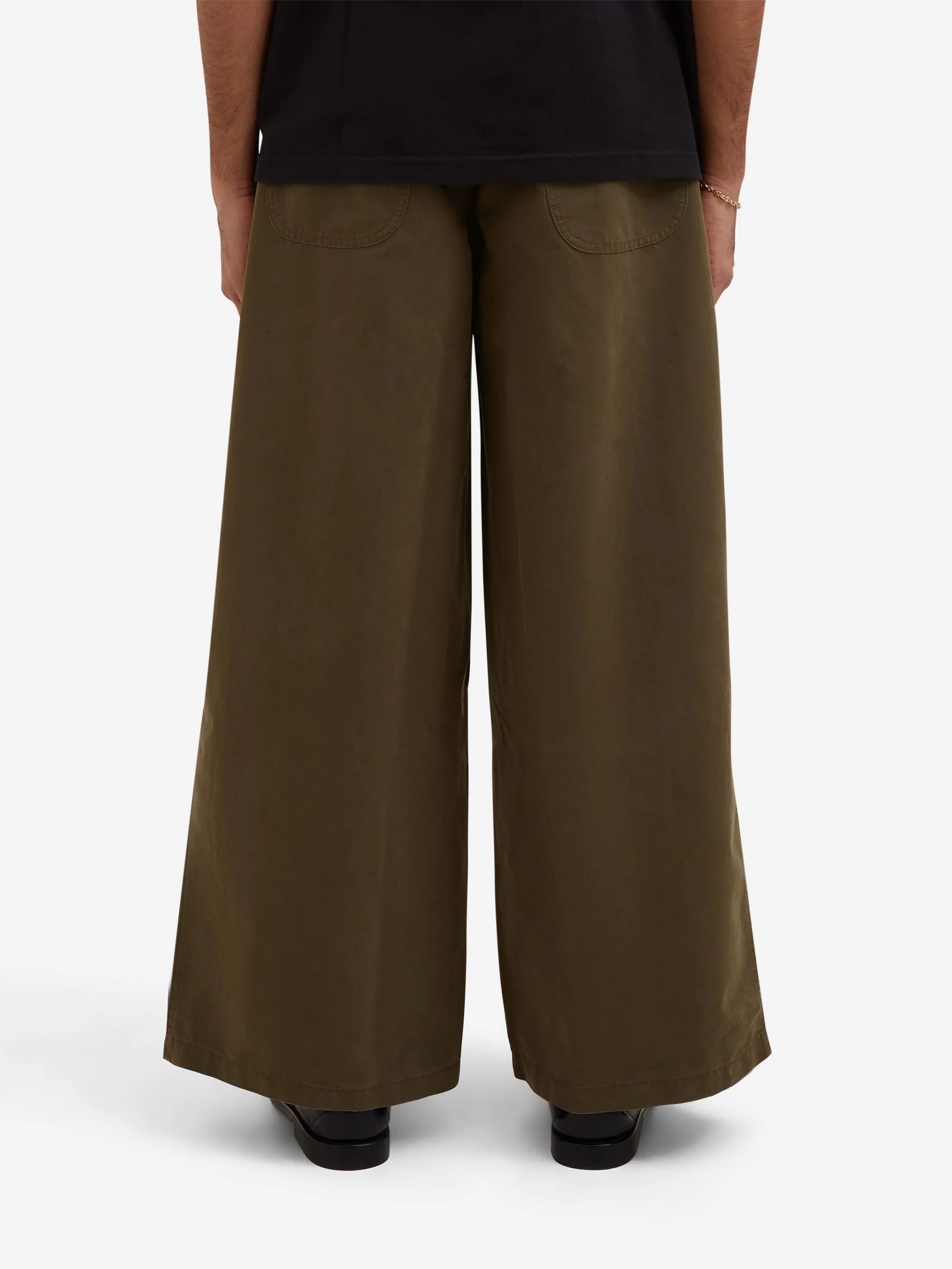 Song For The Mute Super Baggy Pant - Army Green - Image 8