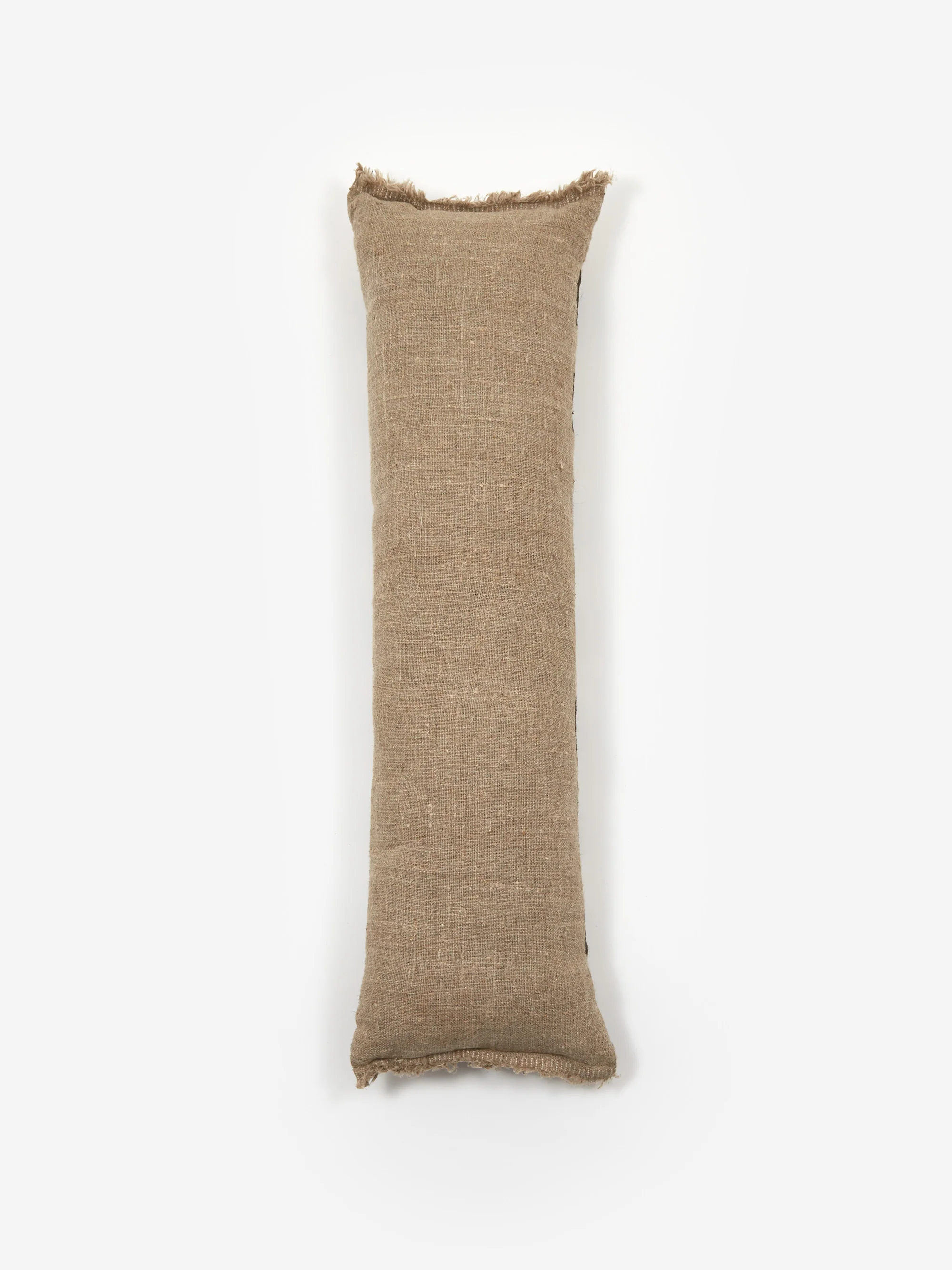 soosumsee Maxi Linen Hand Printed Cushion - Stripe - Image 4