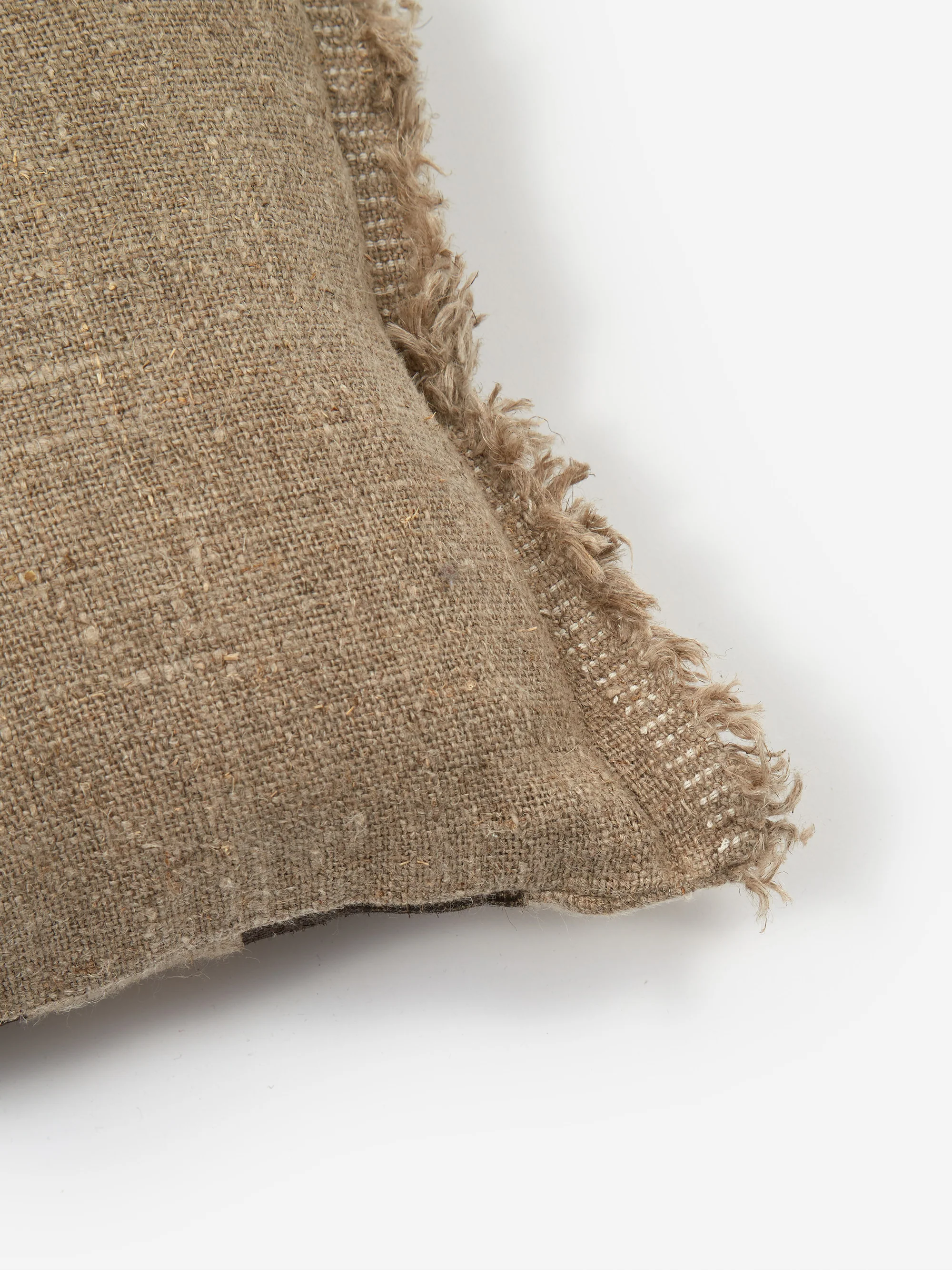soosumsee Mini Linen Hand Printed Cushion - Stripe - Image 3
