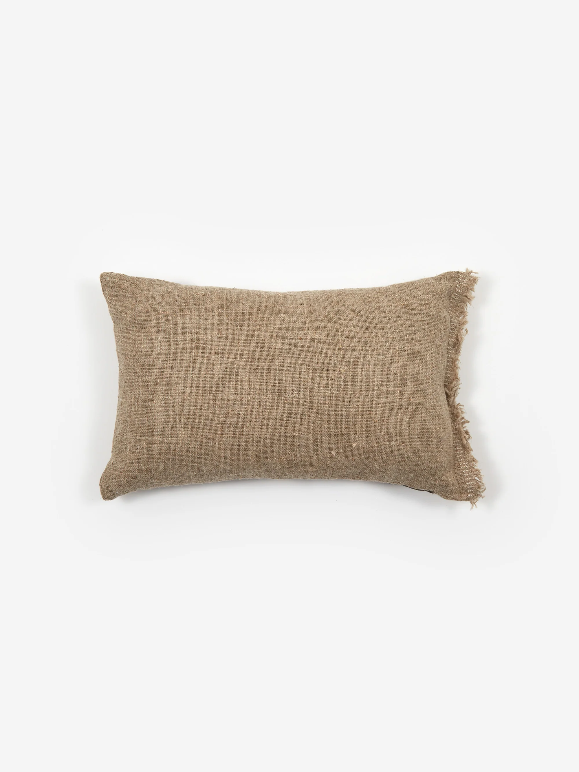 soosumsee Mini Linen Hand Printed Cushion - Stripe - Image 4