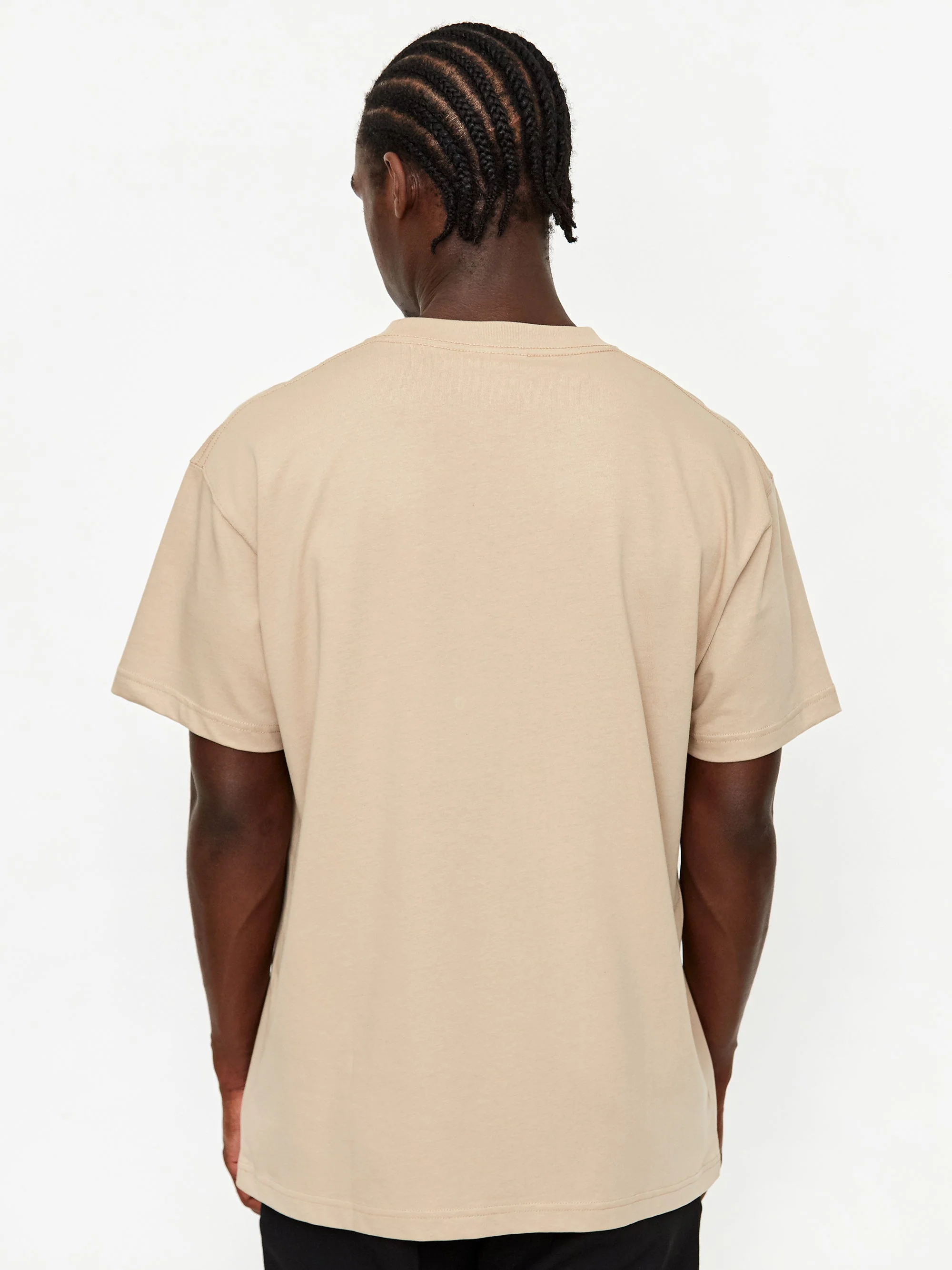Soulland Marker Logo Short Sleeve T-Shirt - Beige - Image 4