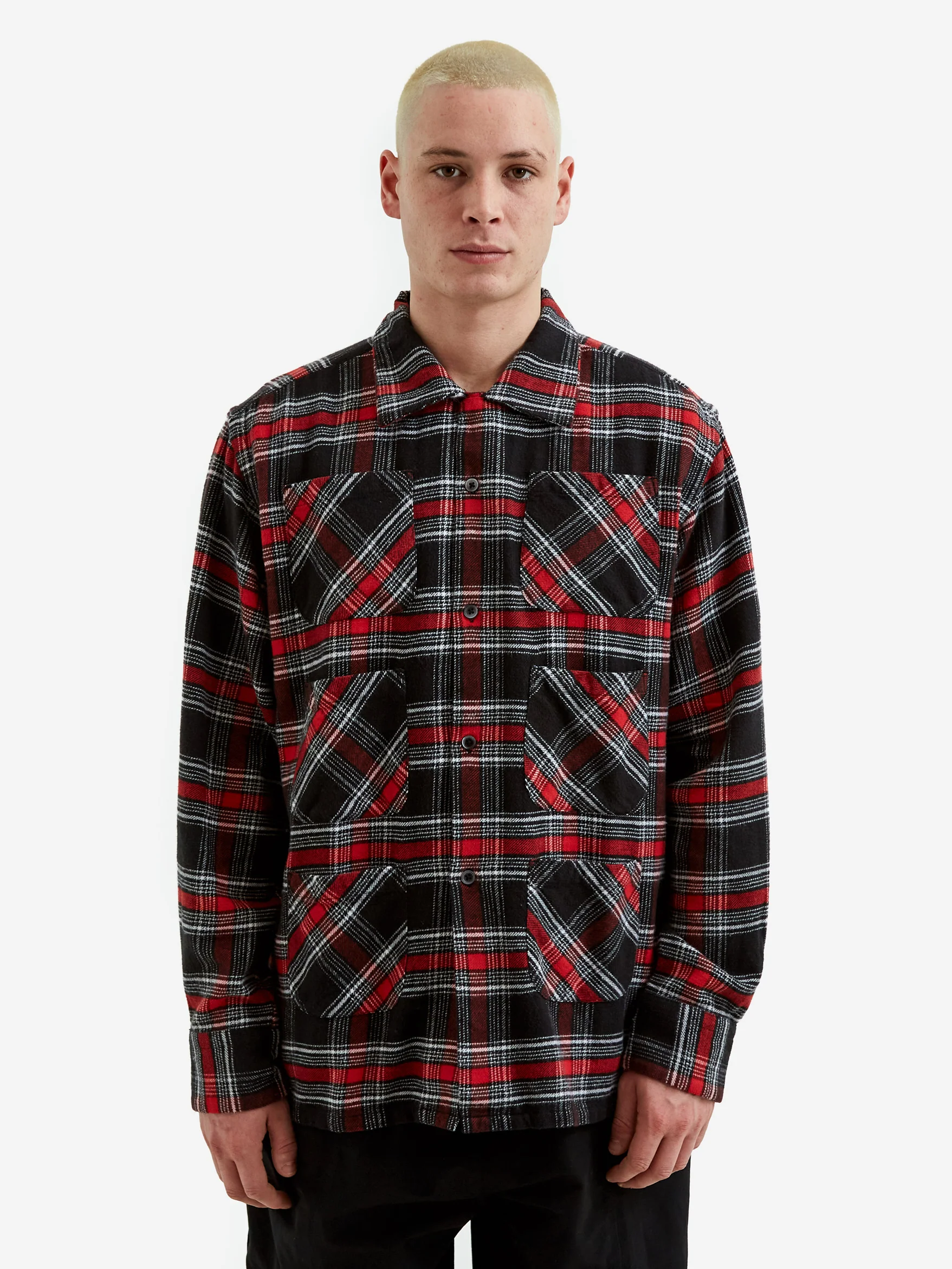 South2 West8 6 Pocket Shirt - Twill Plaid - Black - Image 7