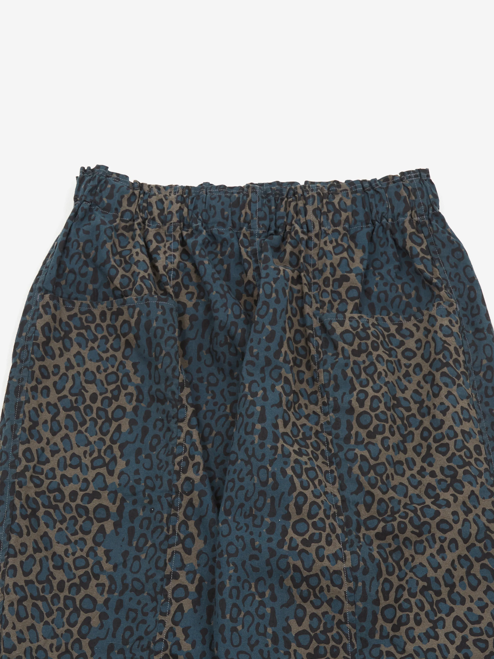 South2 West8 Army String Pant - Flannel Cloth / Printed - Leopard Brown/Green - Image 3