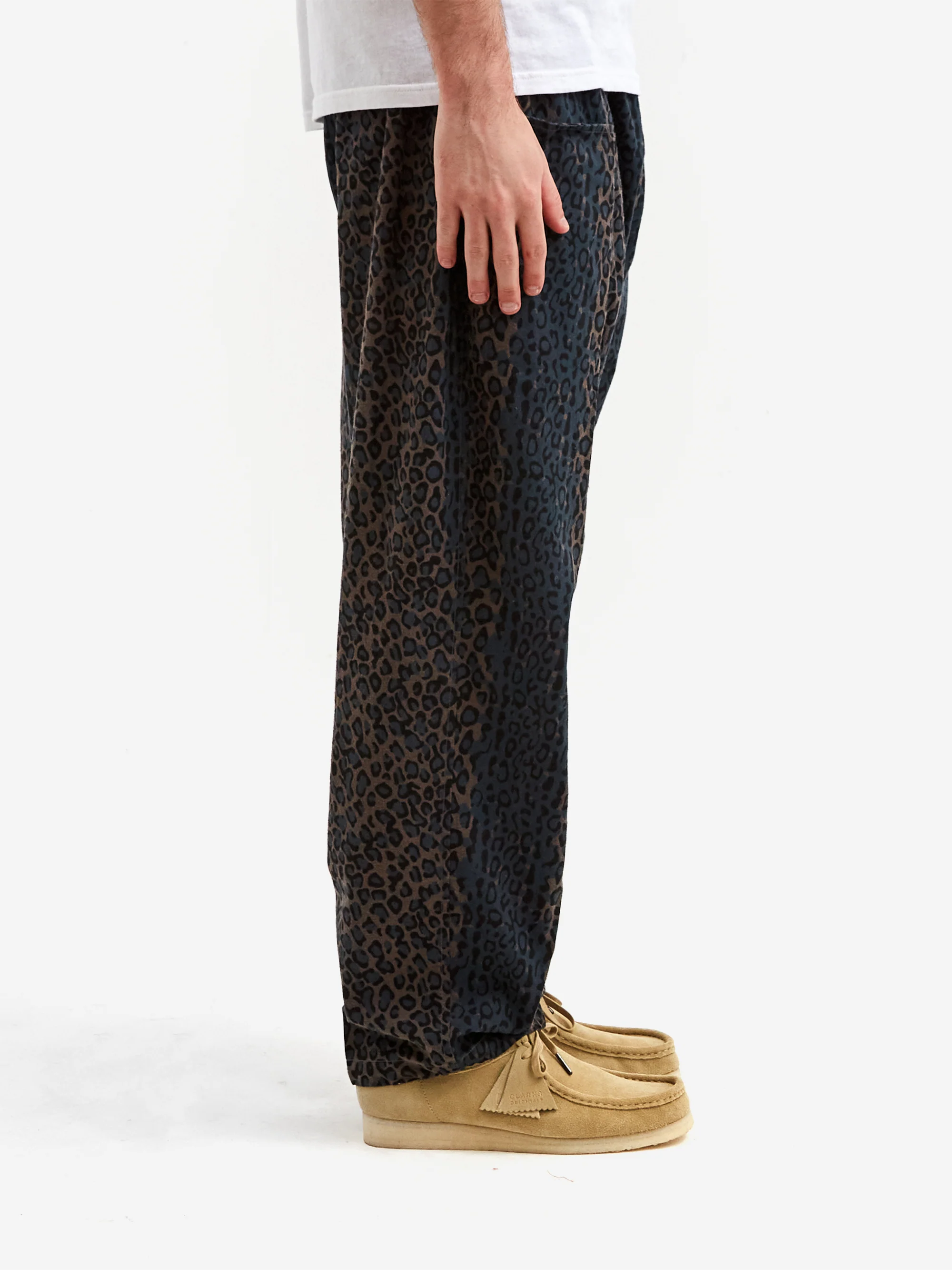 South2 West8 Army String Pant - Flannel Cloth / Printed - Leopard Brown/Green - Image 5