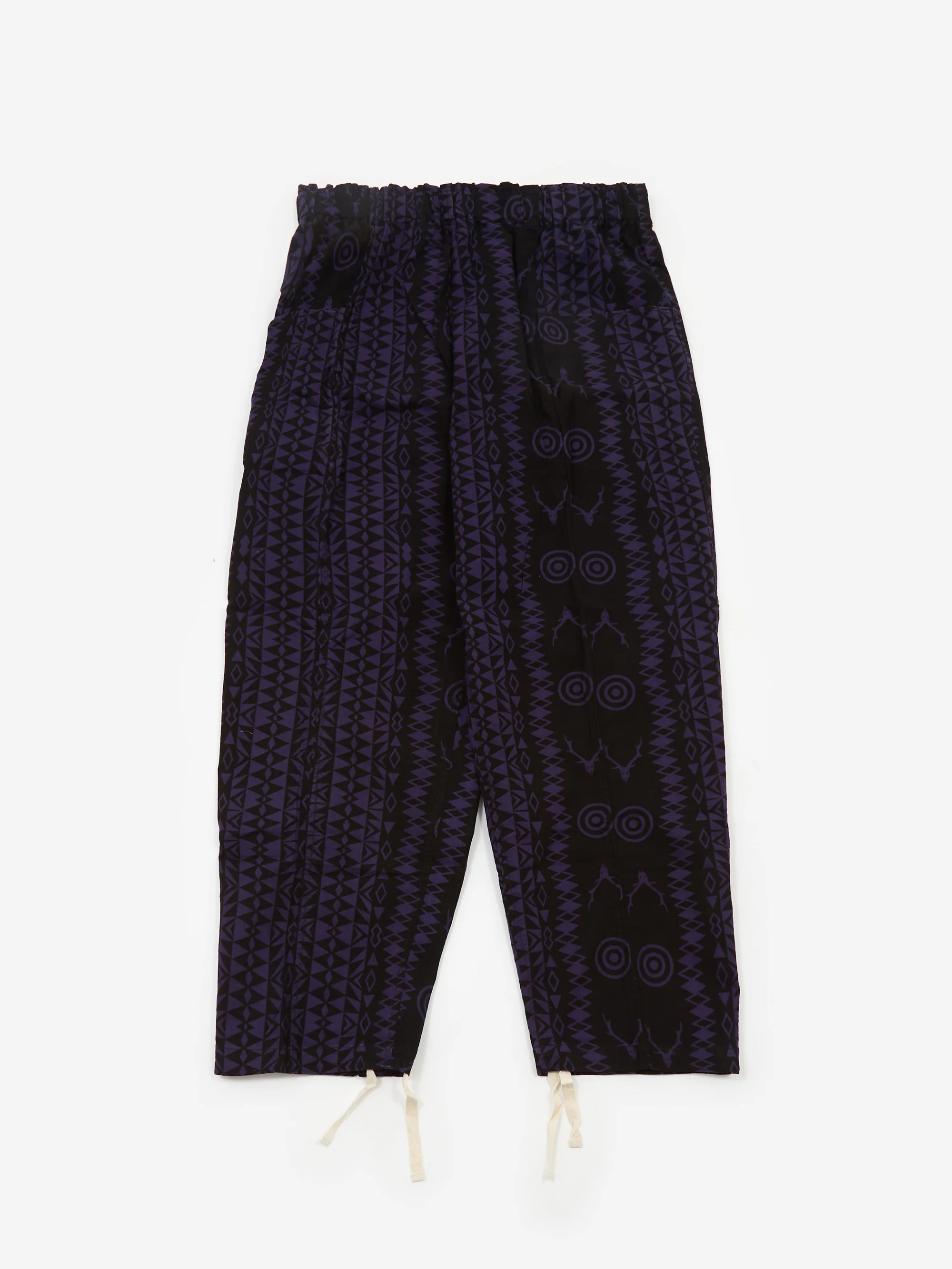 South2 West8 Army String Pant - Skull&Target - Black/Purple
