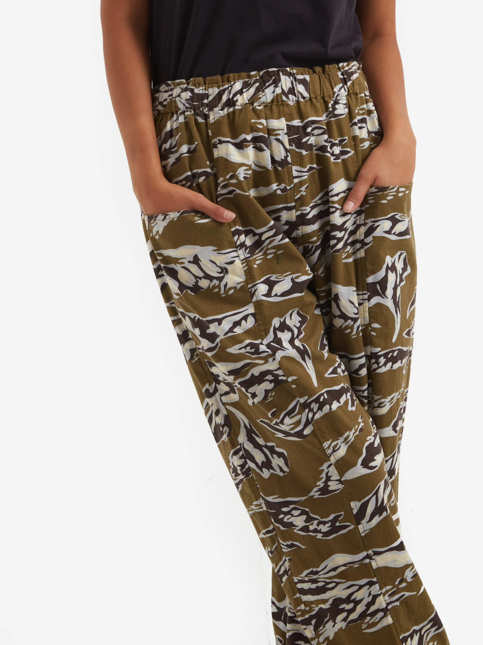 South2 West8 Army String Pant W - Flannel Pt. - Tiger - Image 3