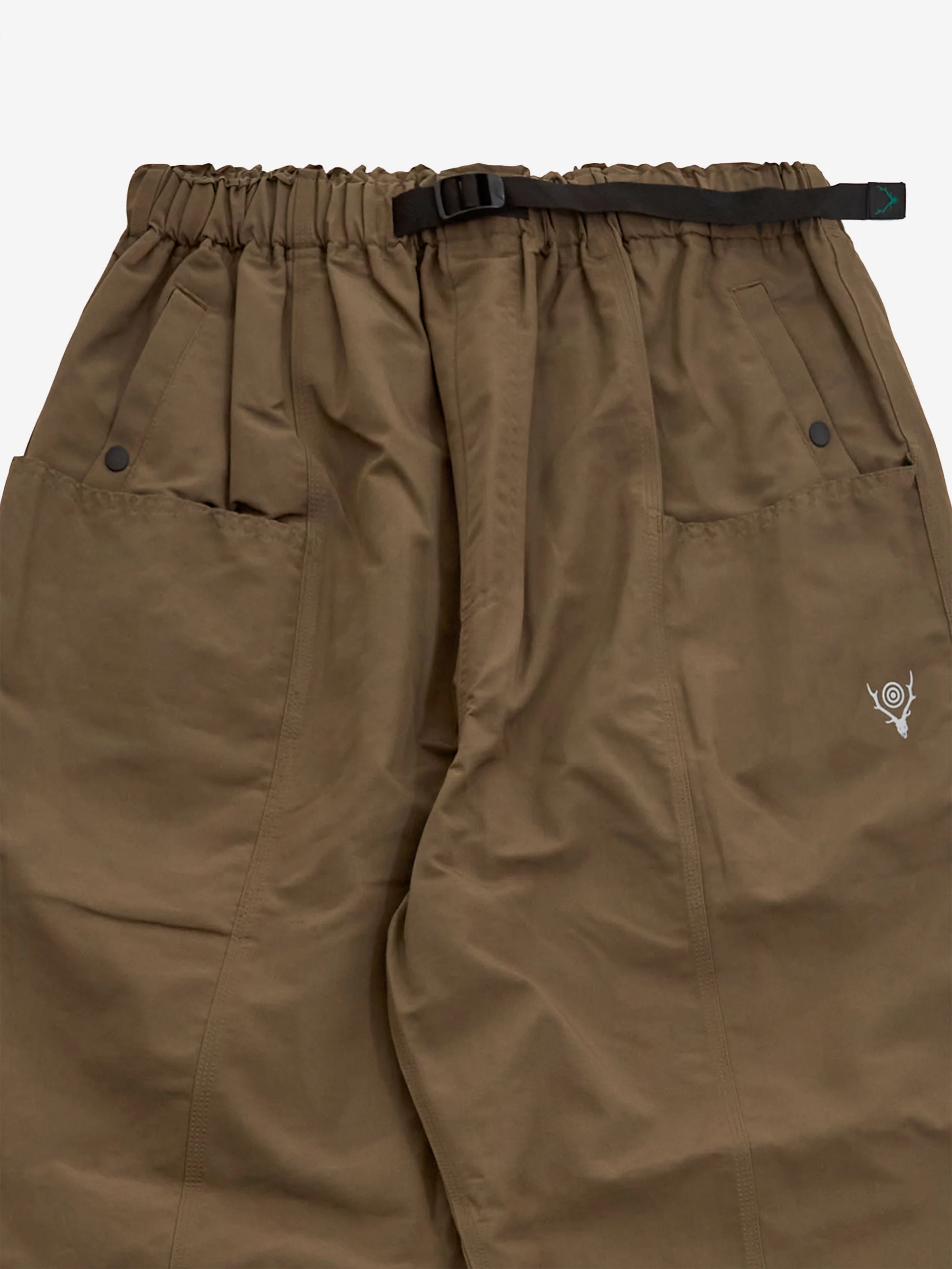 South2 West8 Belted C.S.Grosgrain Pant - A-Olive - Image 3