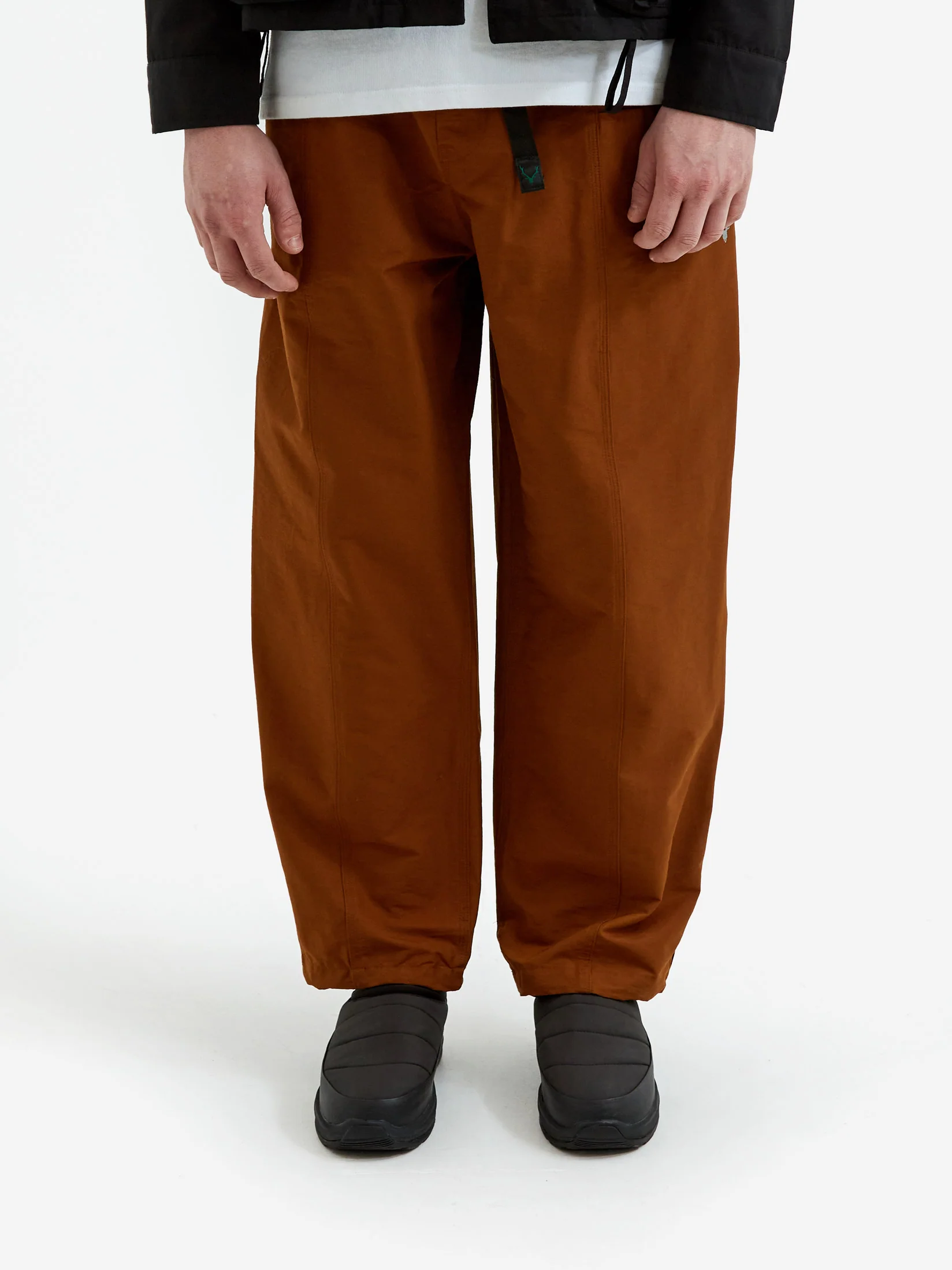 South2 West8 Belted C.S. Pant - C/N Grosgrain - Brown - Image 2