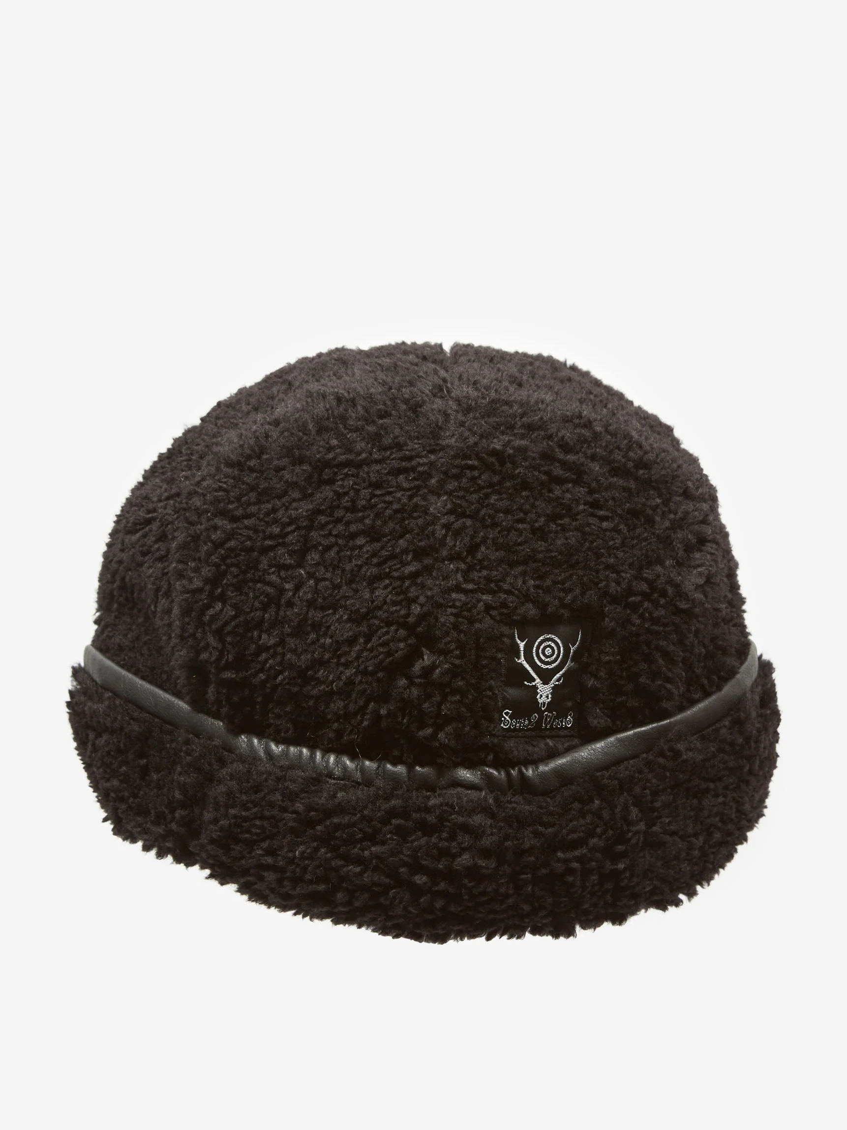 South2 West8 Bird Shooting Cap - Poly Curl Fur - Black - Image 3