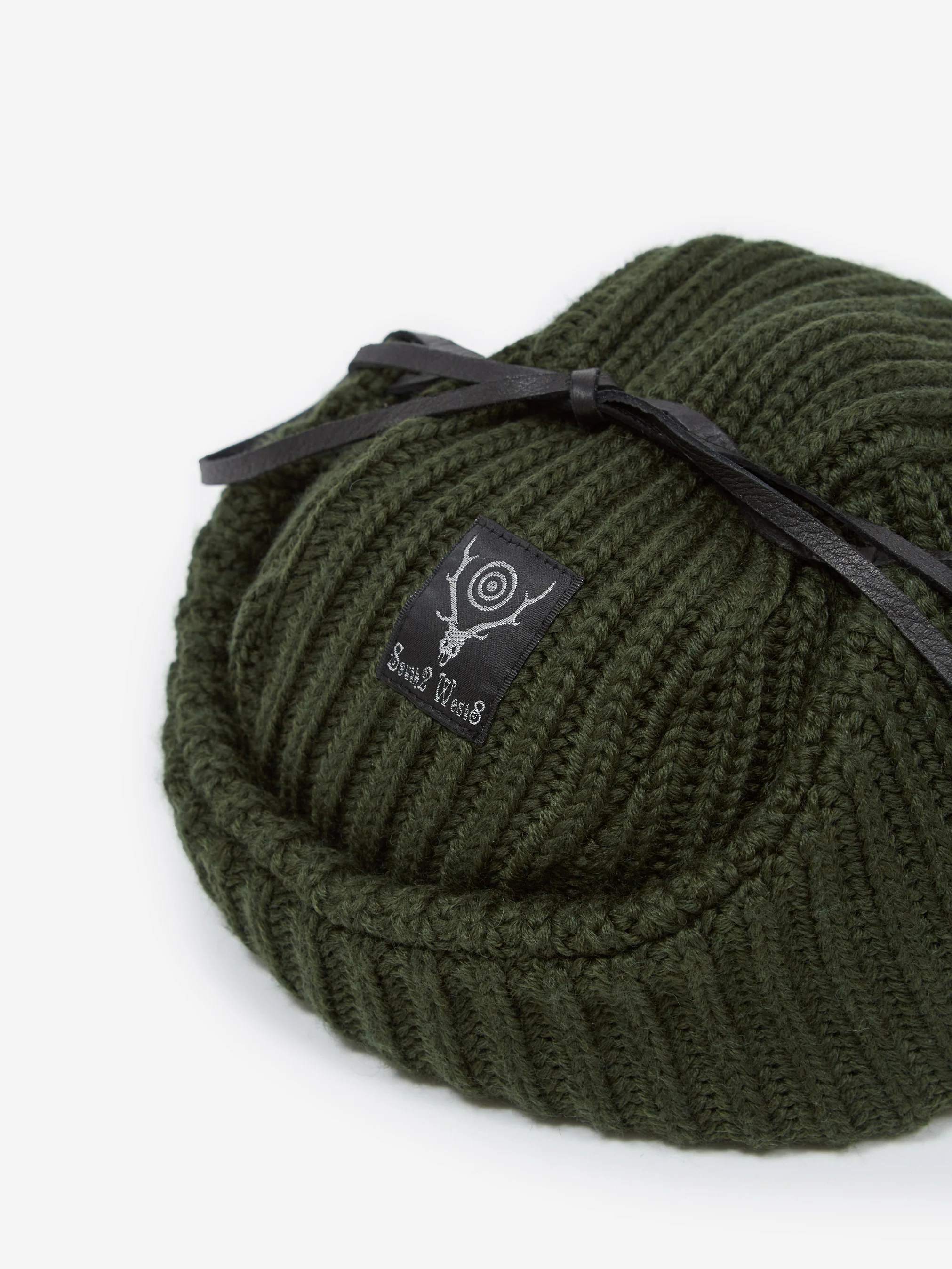 South2 West8 Bomber Cap - W/A Knit - Dark Green - Image 4