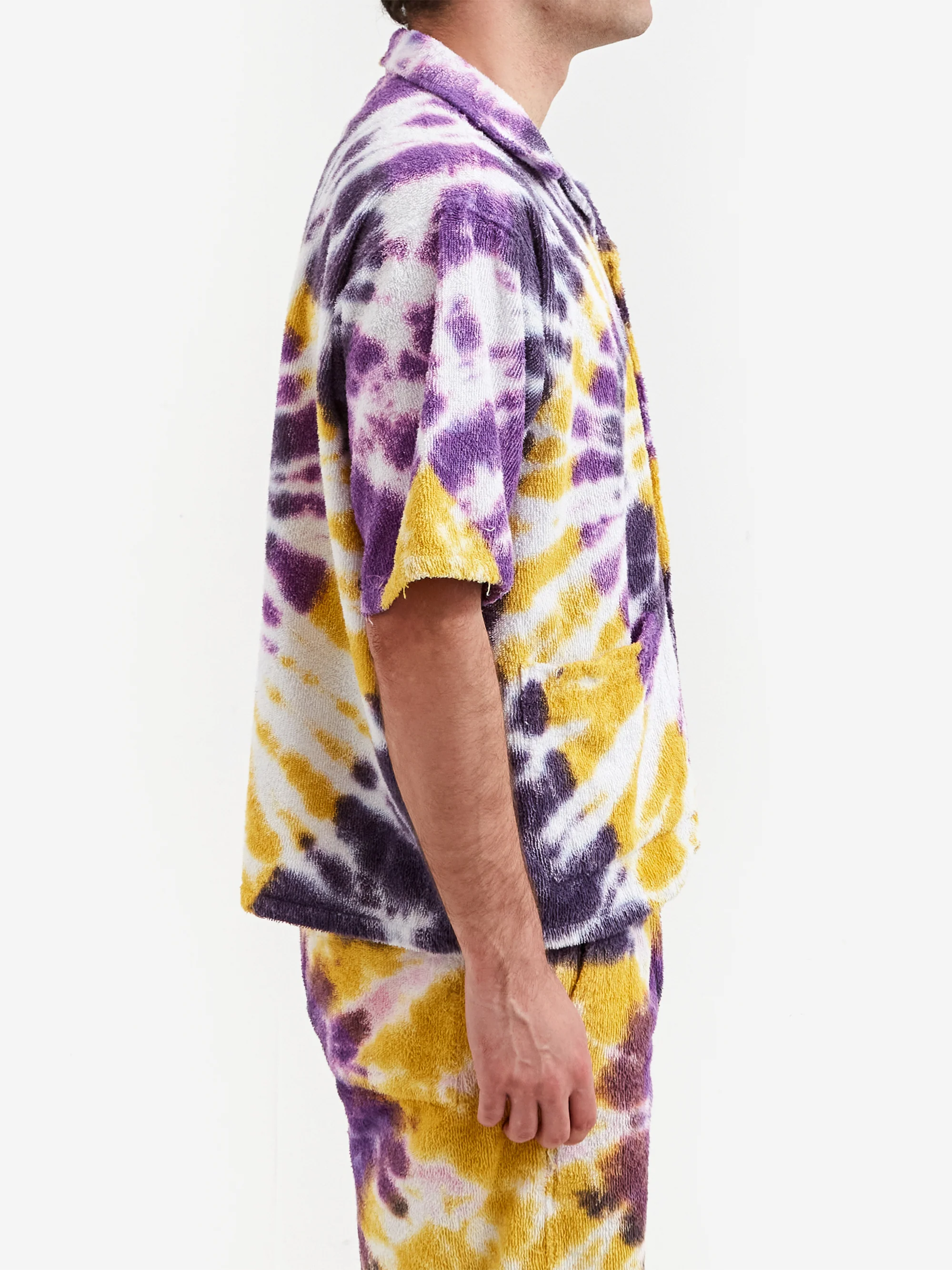South2 West8 Cabana Shirt - Yellow/Purple - Image 5