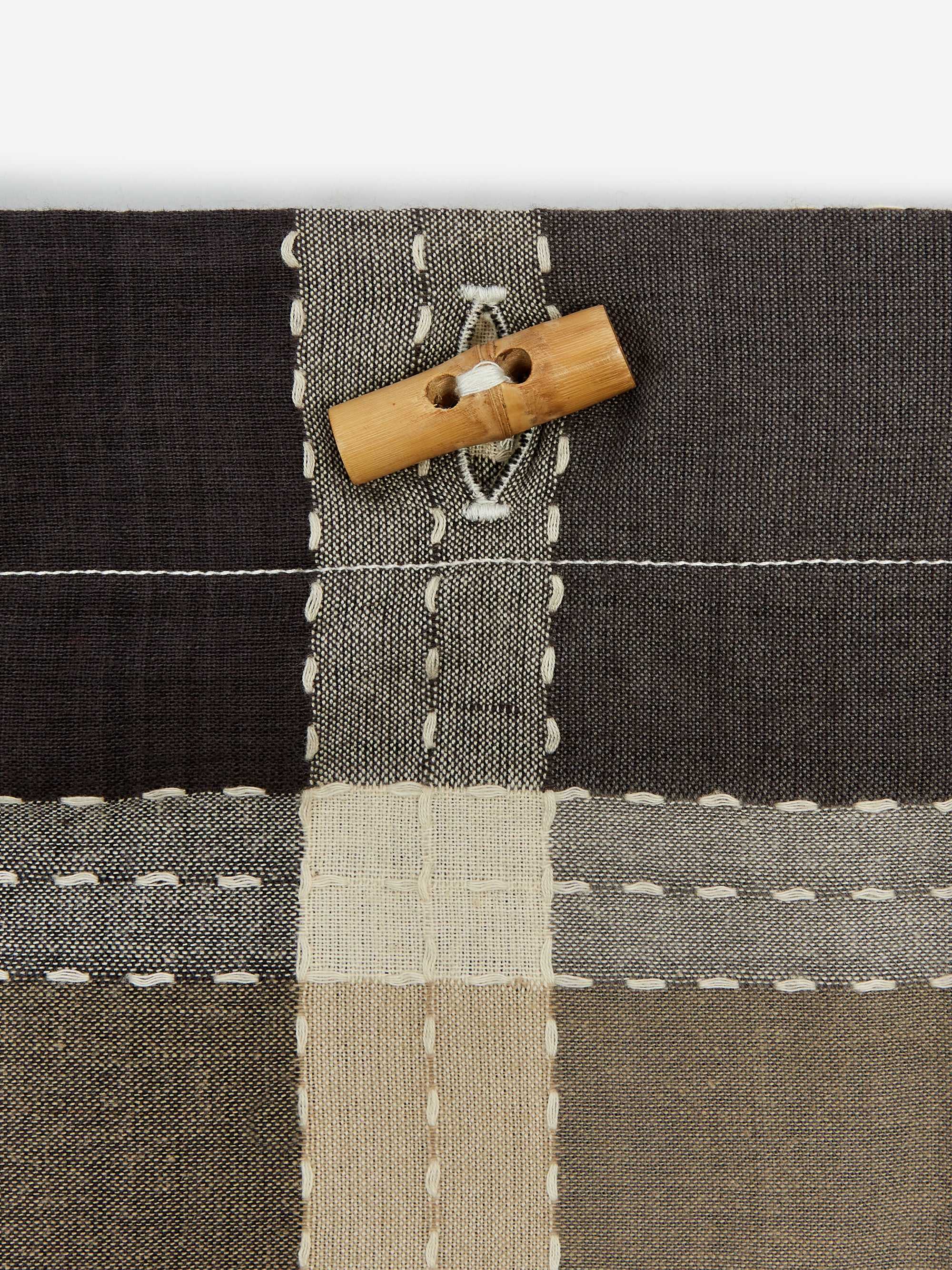 South2 West8 Canal Park Tote - Cotton Stitched Plaid - White Stitch - Image 2