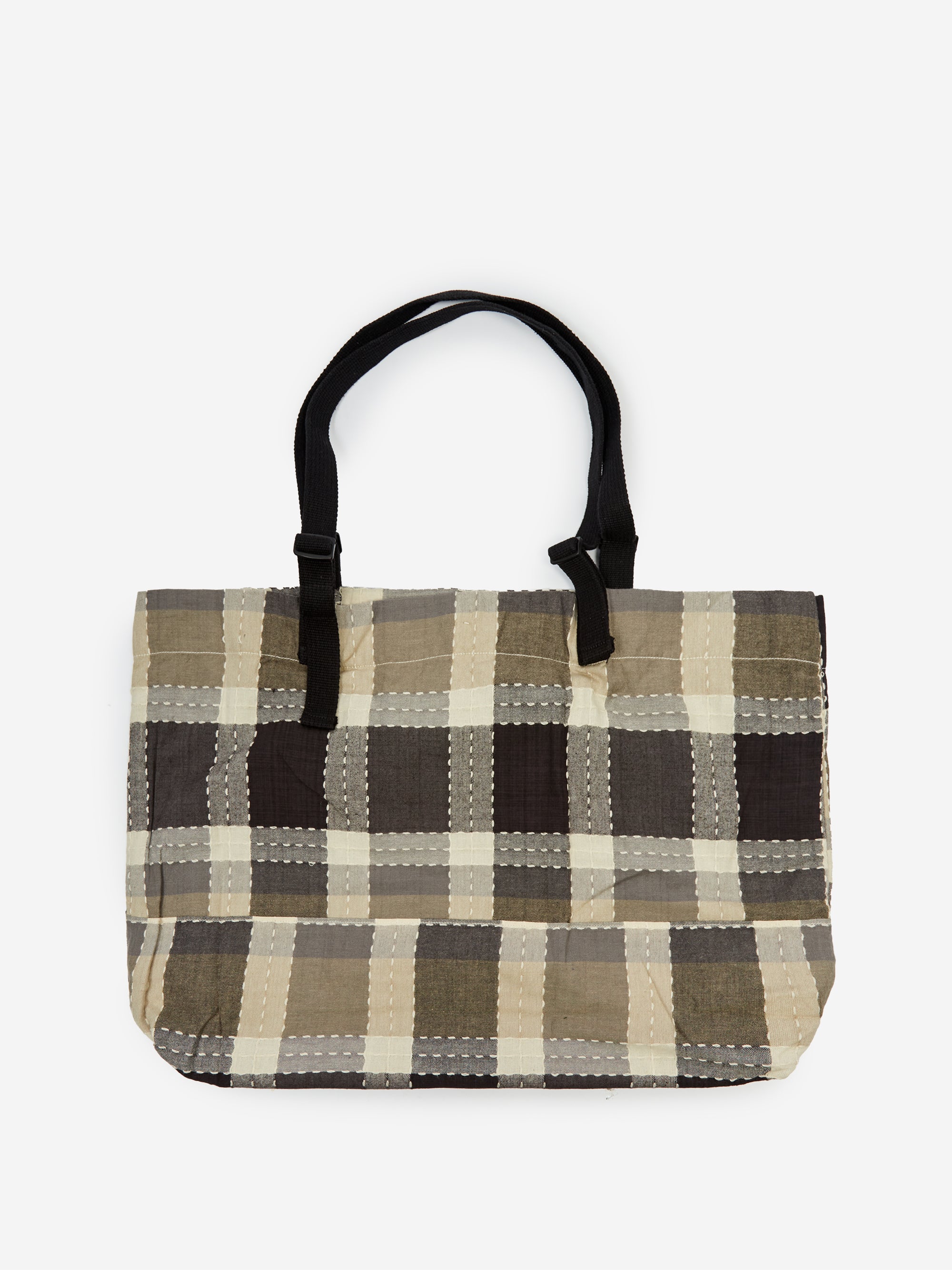 South2 West8 Canal Park Tote - Cotton Stitched Plaid - White Stitch - Image 4
