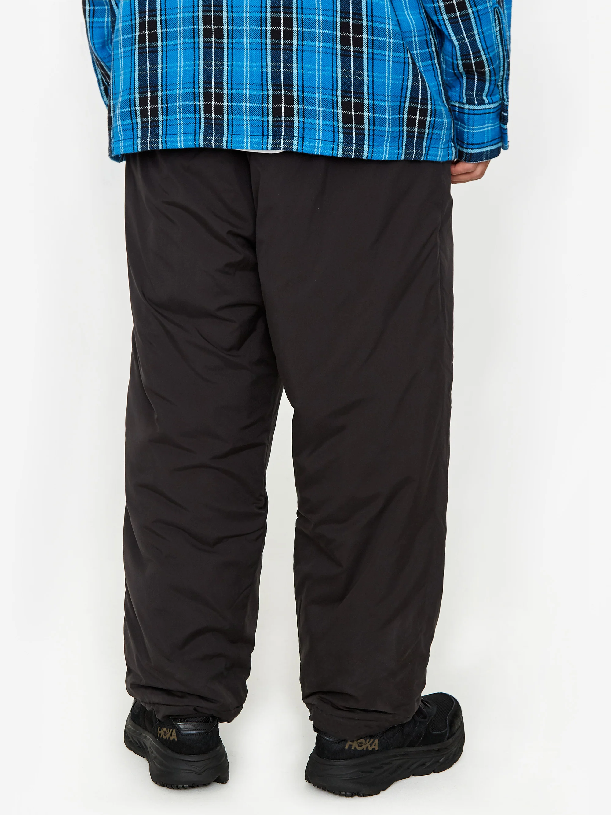 South2 West8 Insulator Belted Poly Peach Skin Pant - Black - Image 9