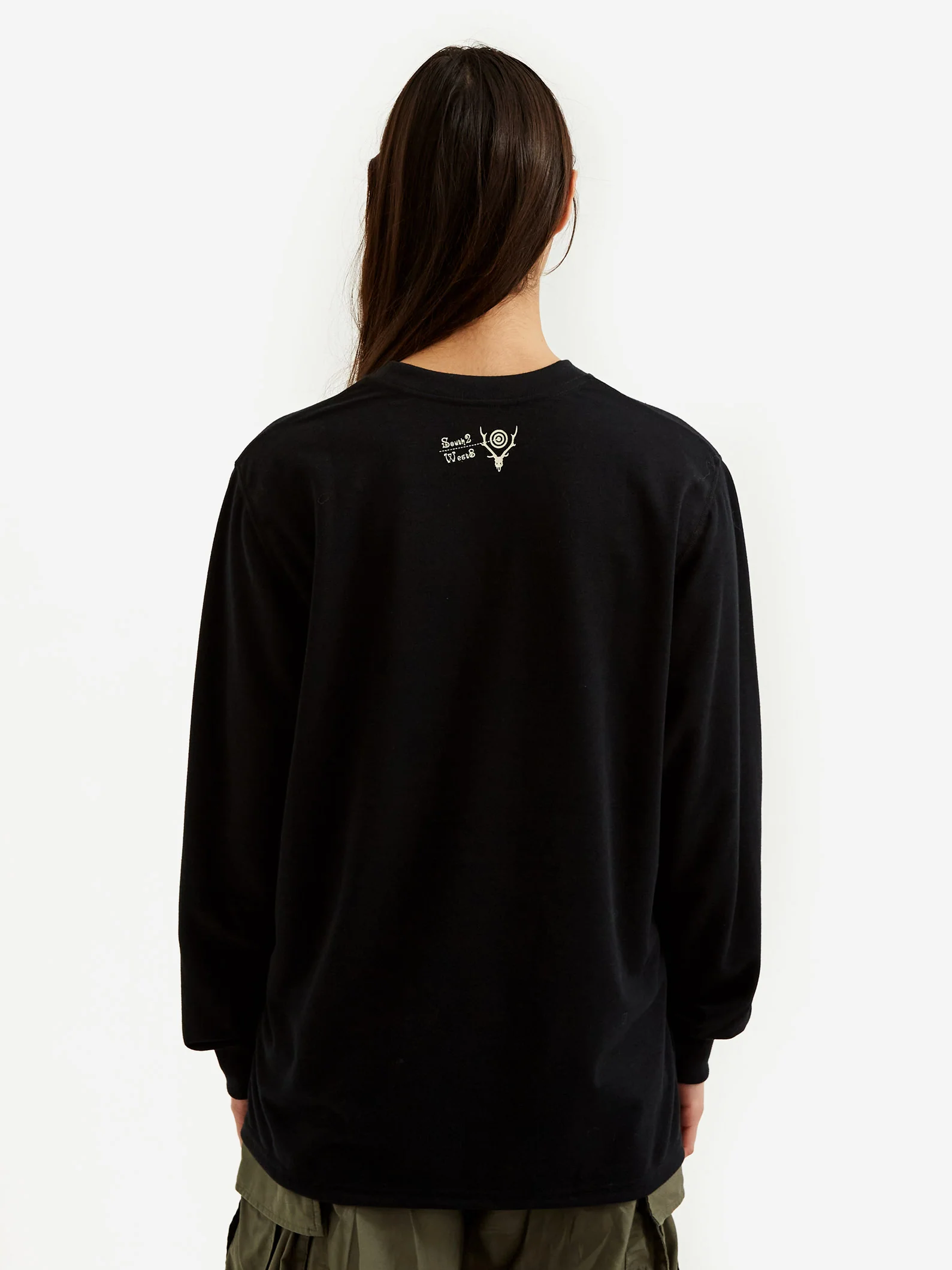 South2 West8 L/S Crew Neck Tee - Interstellar Overdrive - Black - Image 4