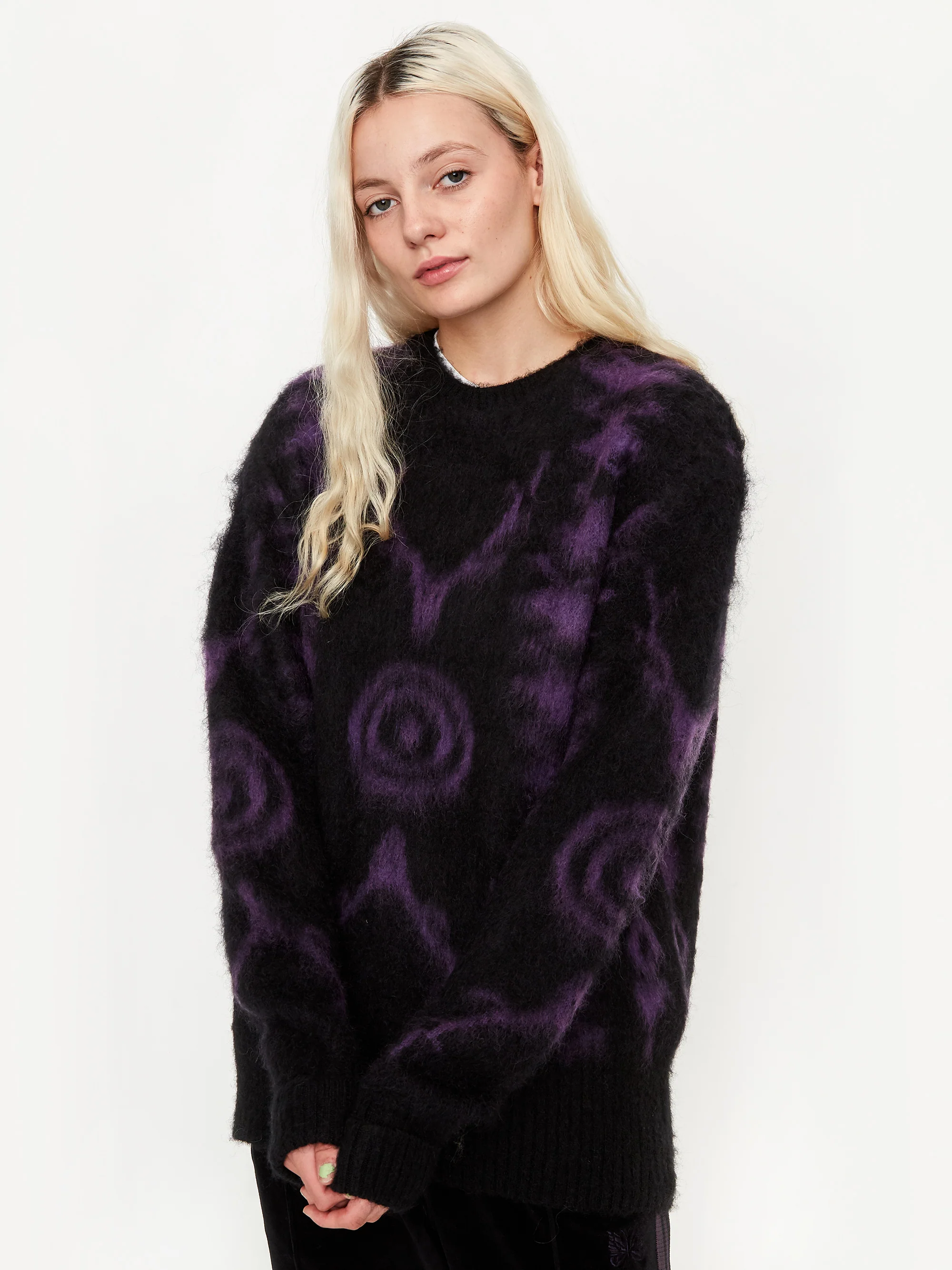 South2 West8 Loose Fit Native Jumper W - Black