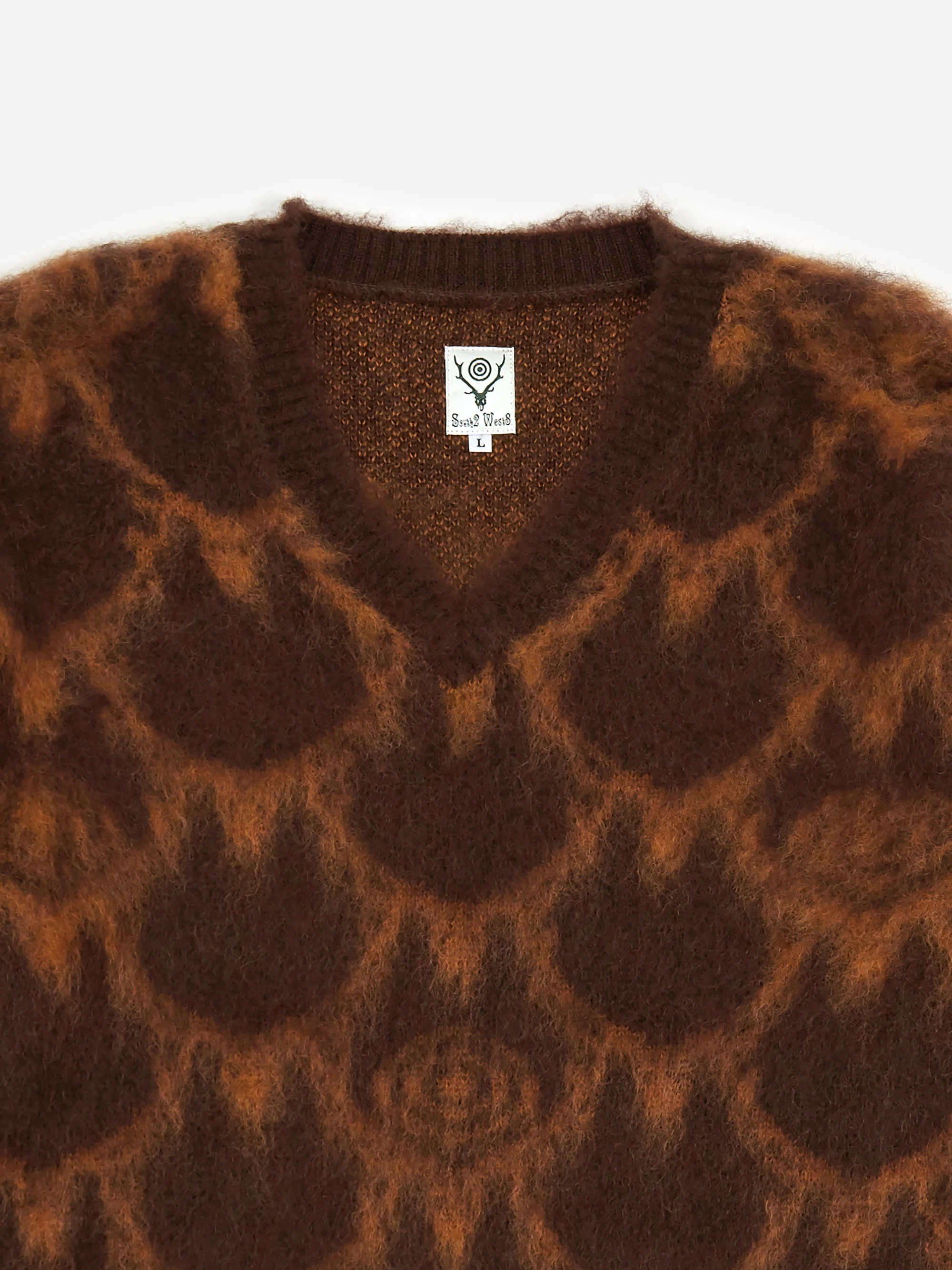 South2 West8 Loose Fit Skull & Target Jumper W - Dark Brown - Image 7