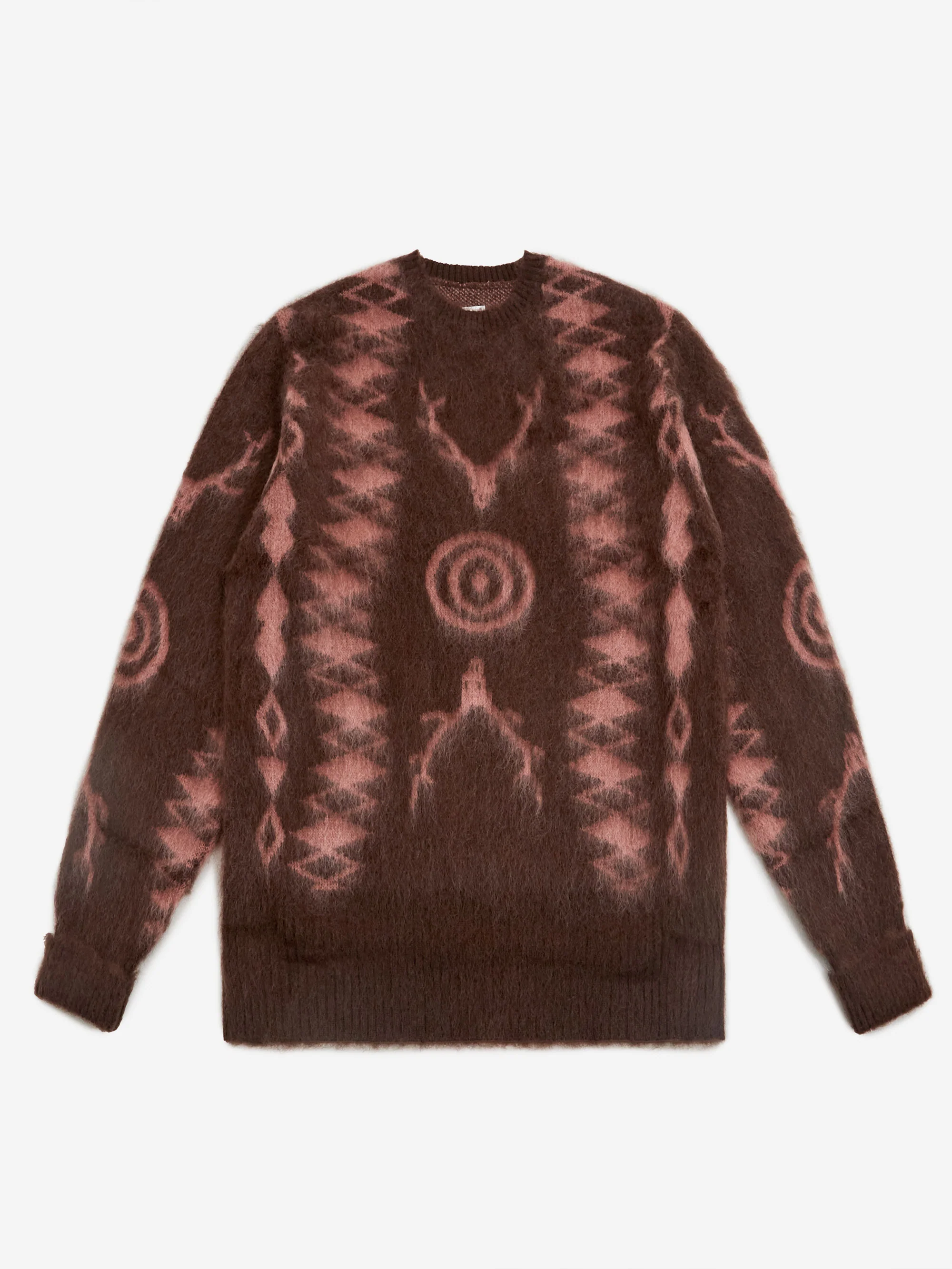 South2 West8 Loose Fit Sweater - Brown