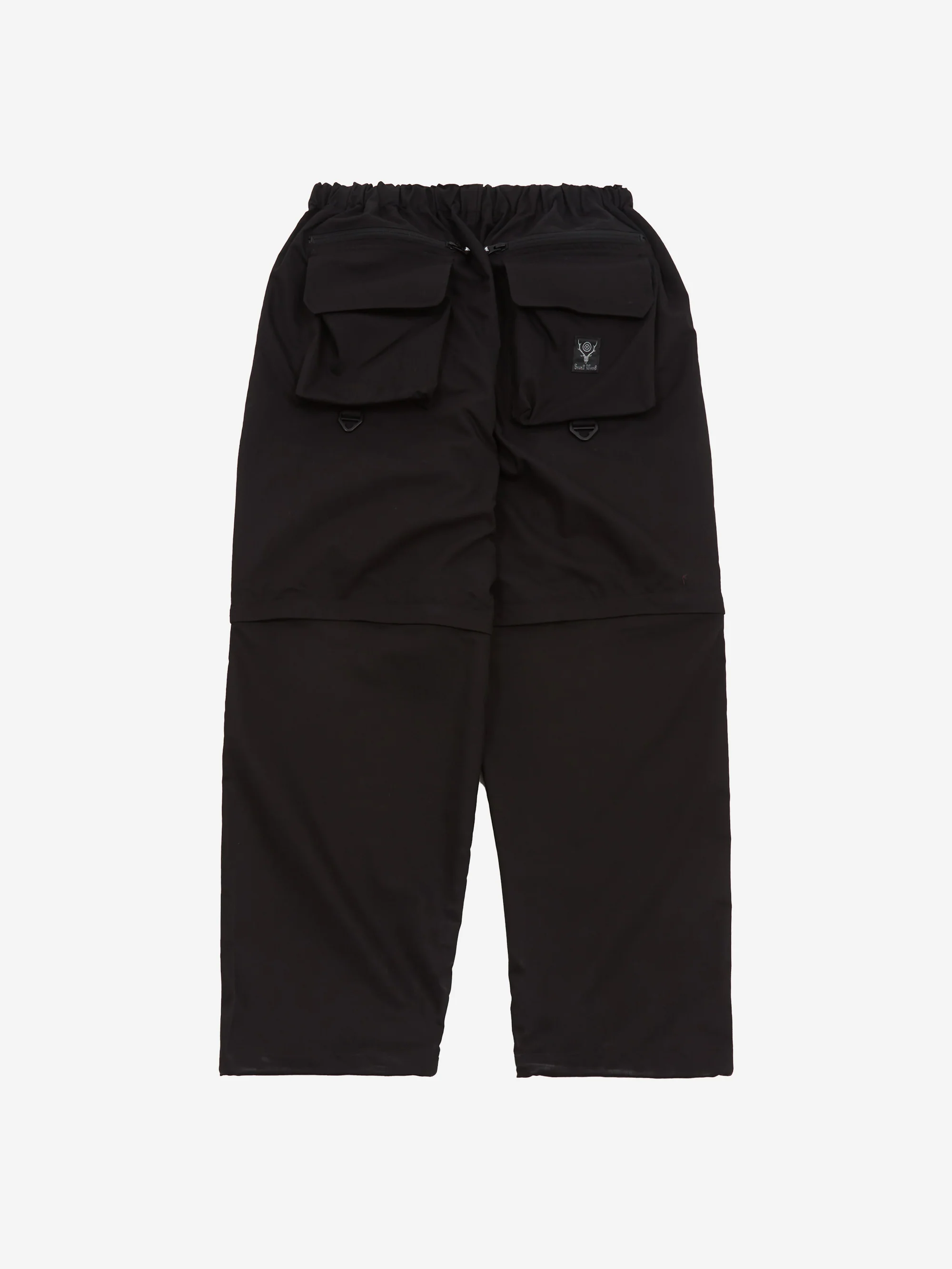 South2 West8 Mult-Pocket Belted 2Way Pant - Black - Image 4