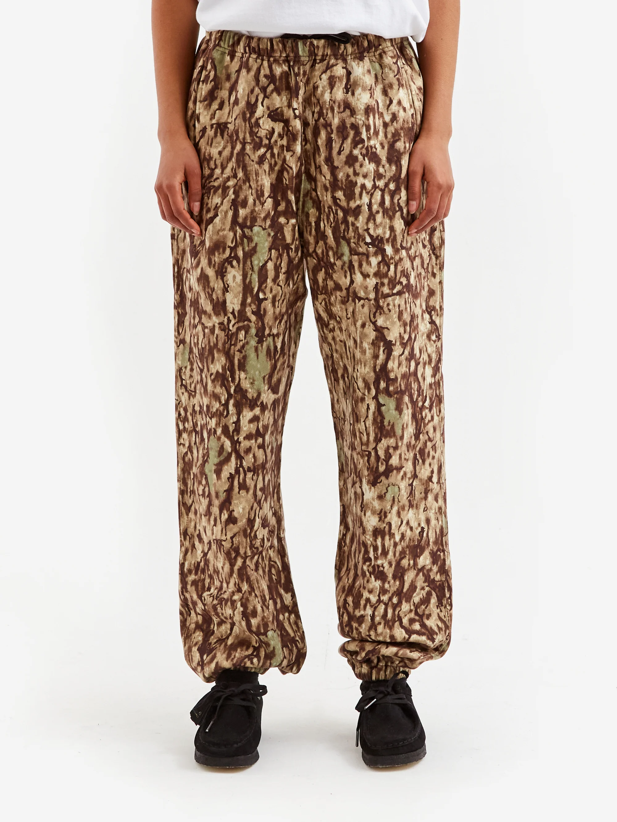 South2 West8 String Sweat Pant - Cotton Jersey / Horn Camo Pt. - Khaki