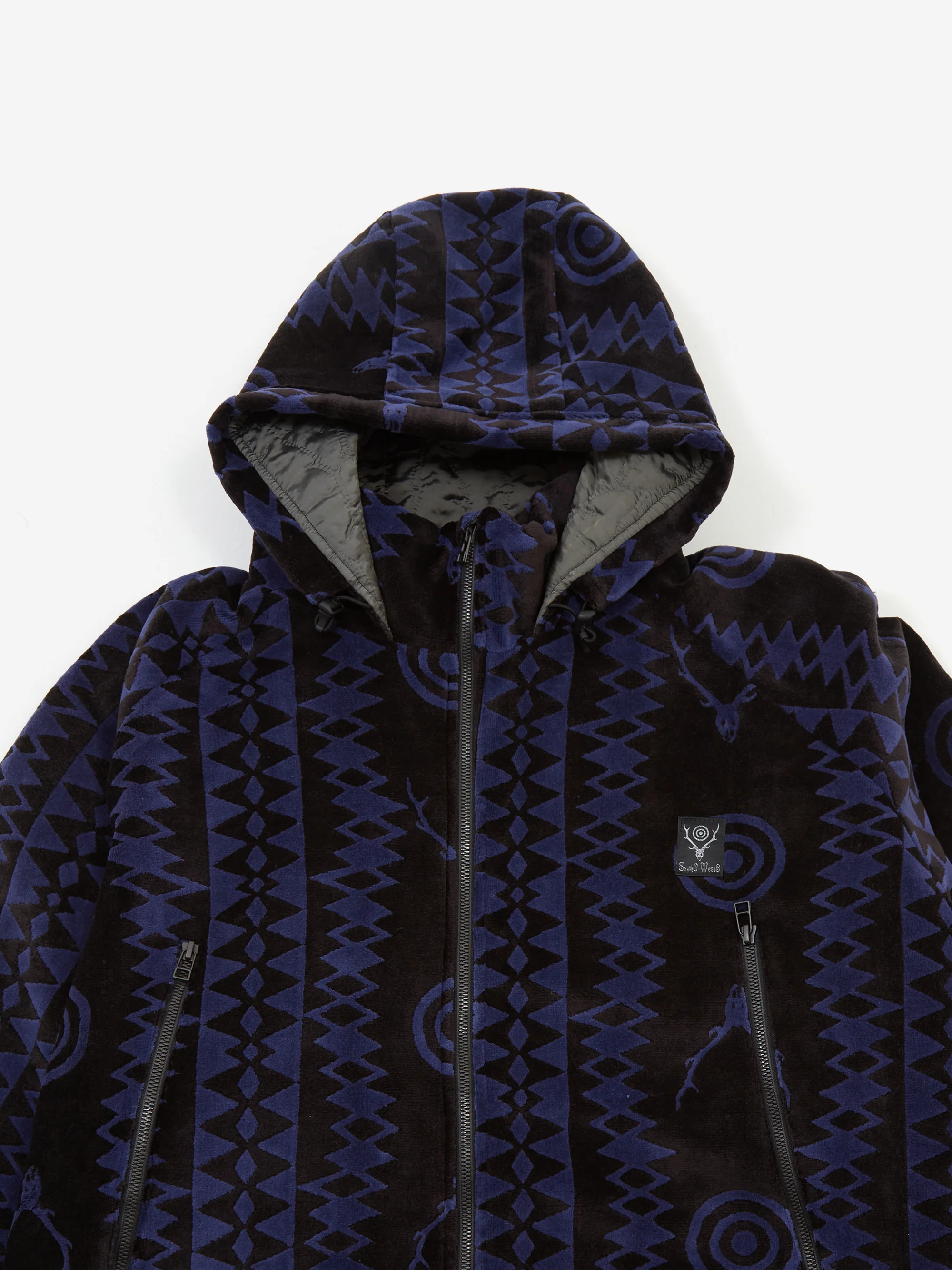 South2 West8 Weather Effect Jacket - Black/Eggplant - Image 3