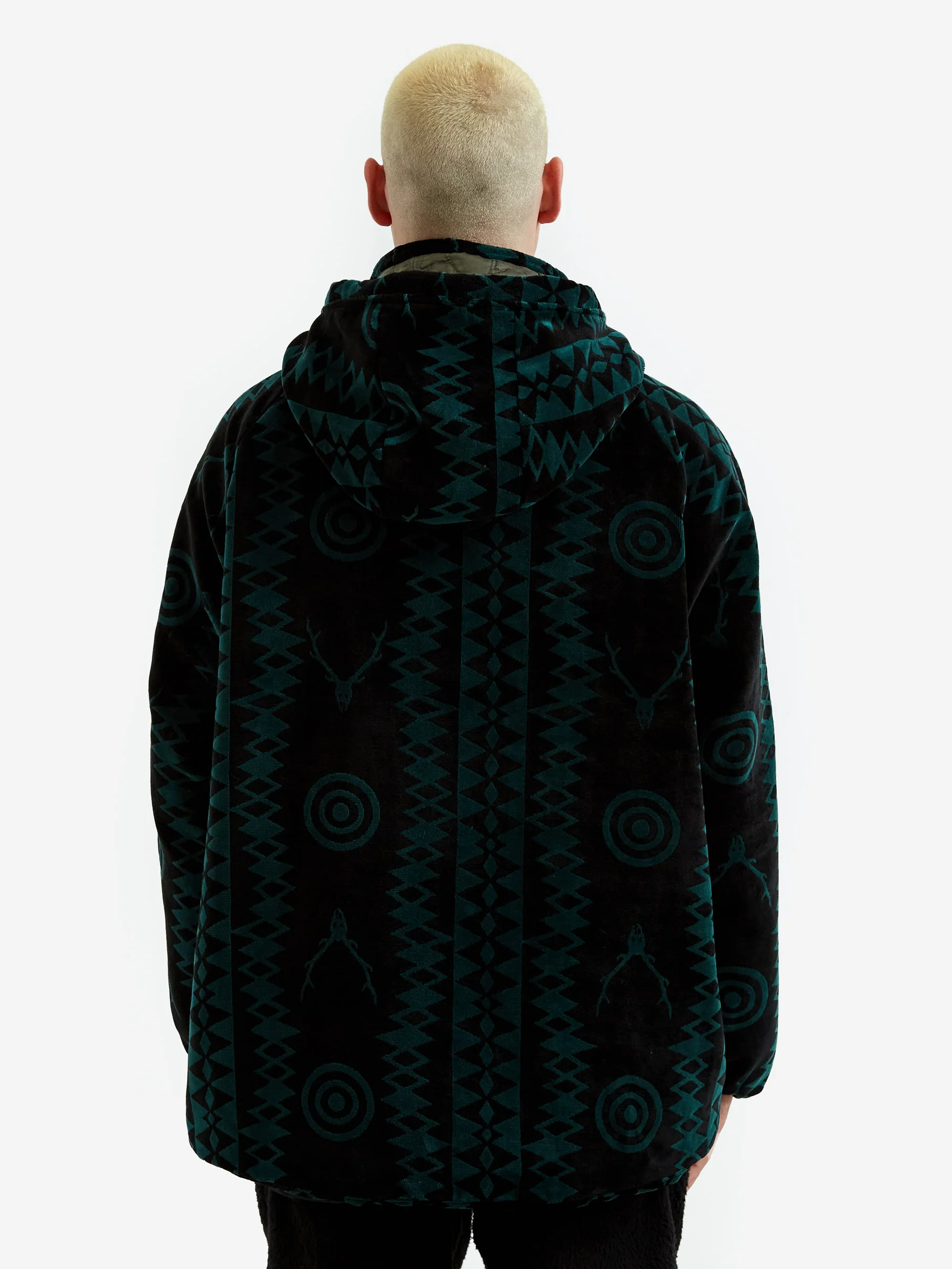 South2 West8 Weather Effect Jacket - Velvet Jq./Skull & Target - Black/Green - Image 10