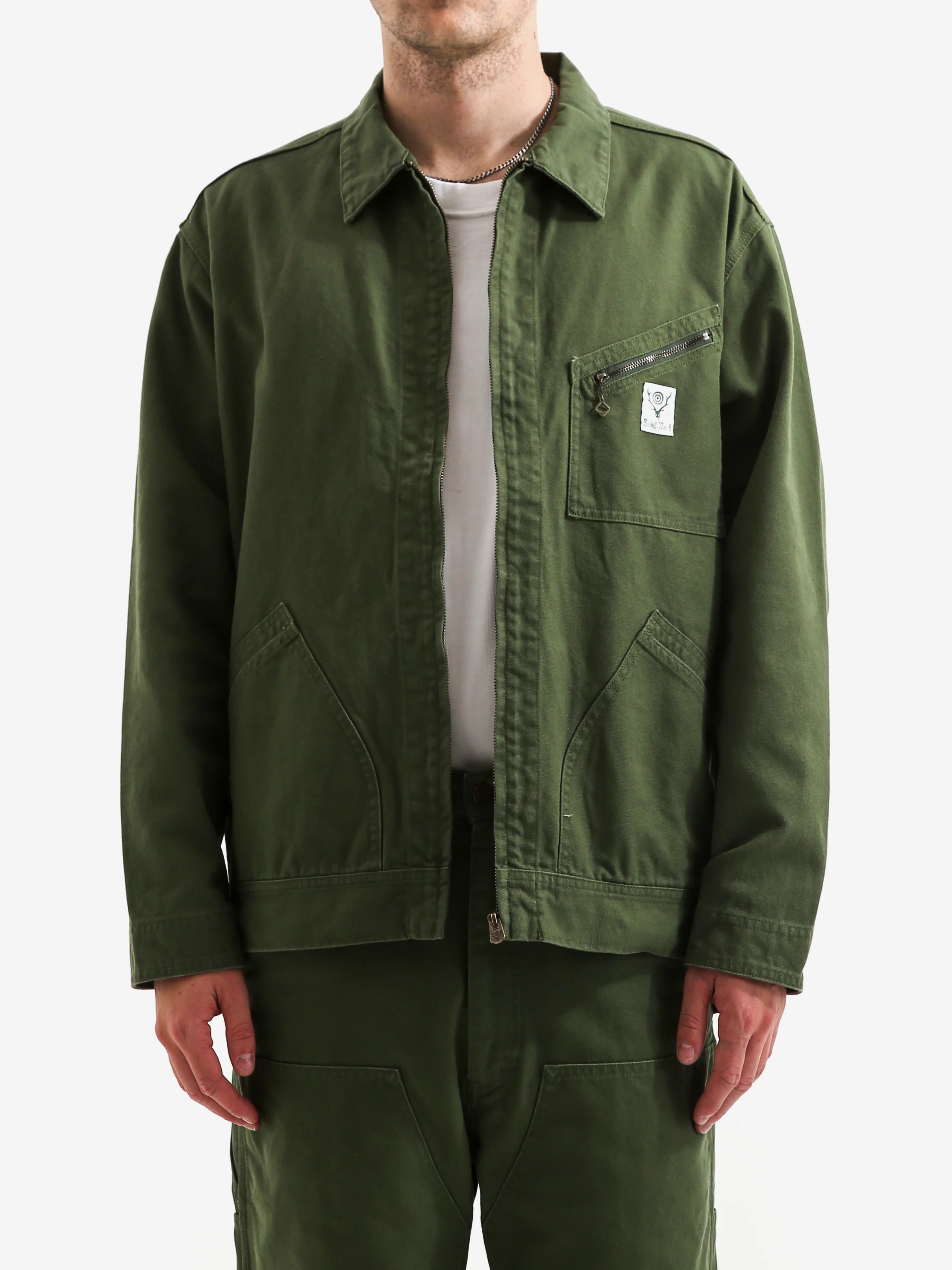 South2 West8 Work Jacket - Moss Green - Image 2
