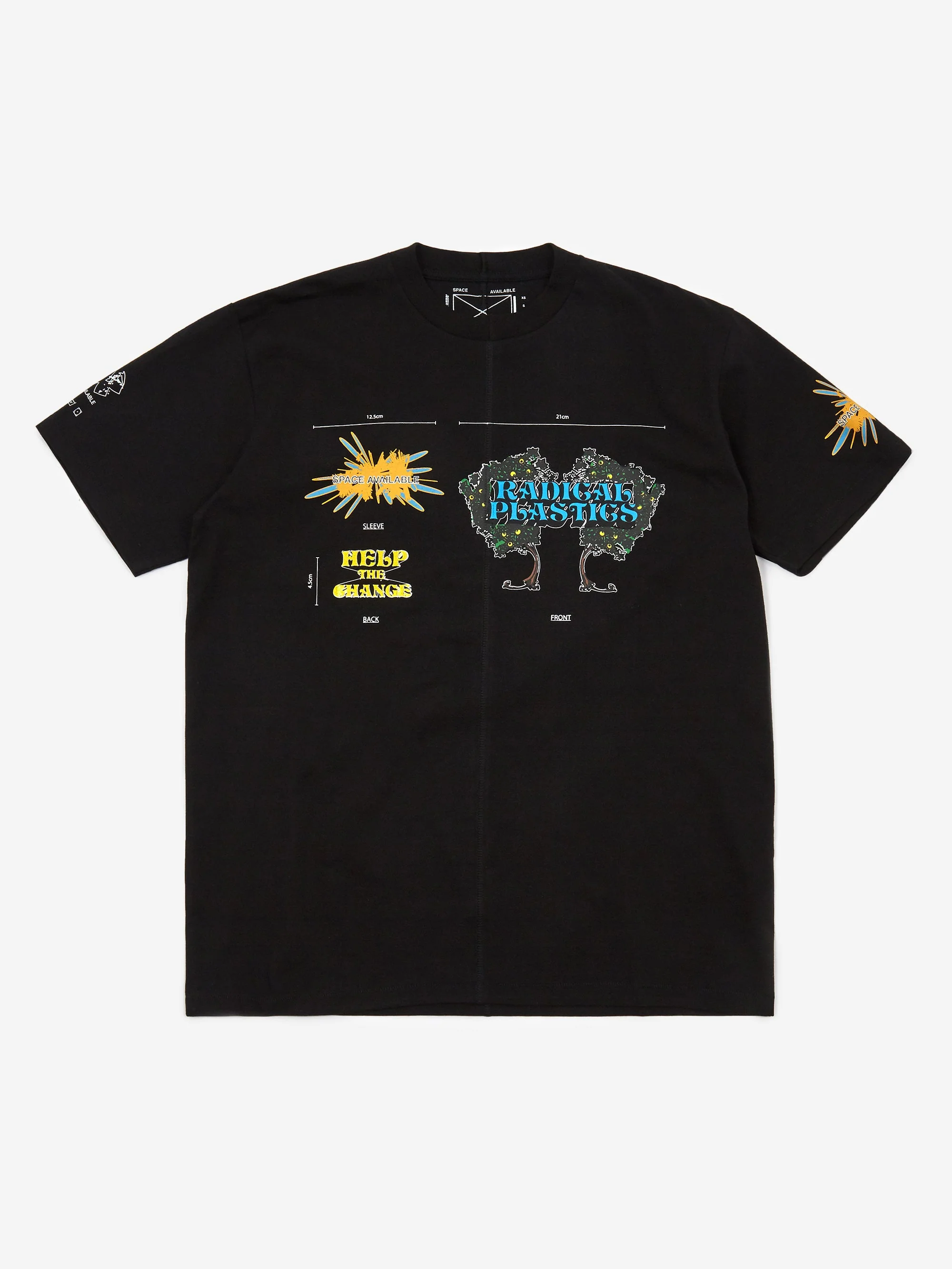 Space Available x Alex Olson Radical Plastics Shortsleeve T-Shirt - Black