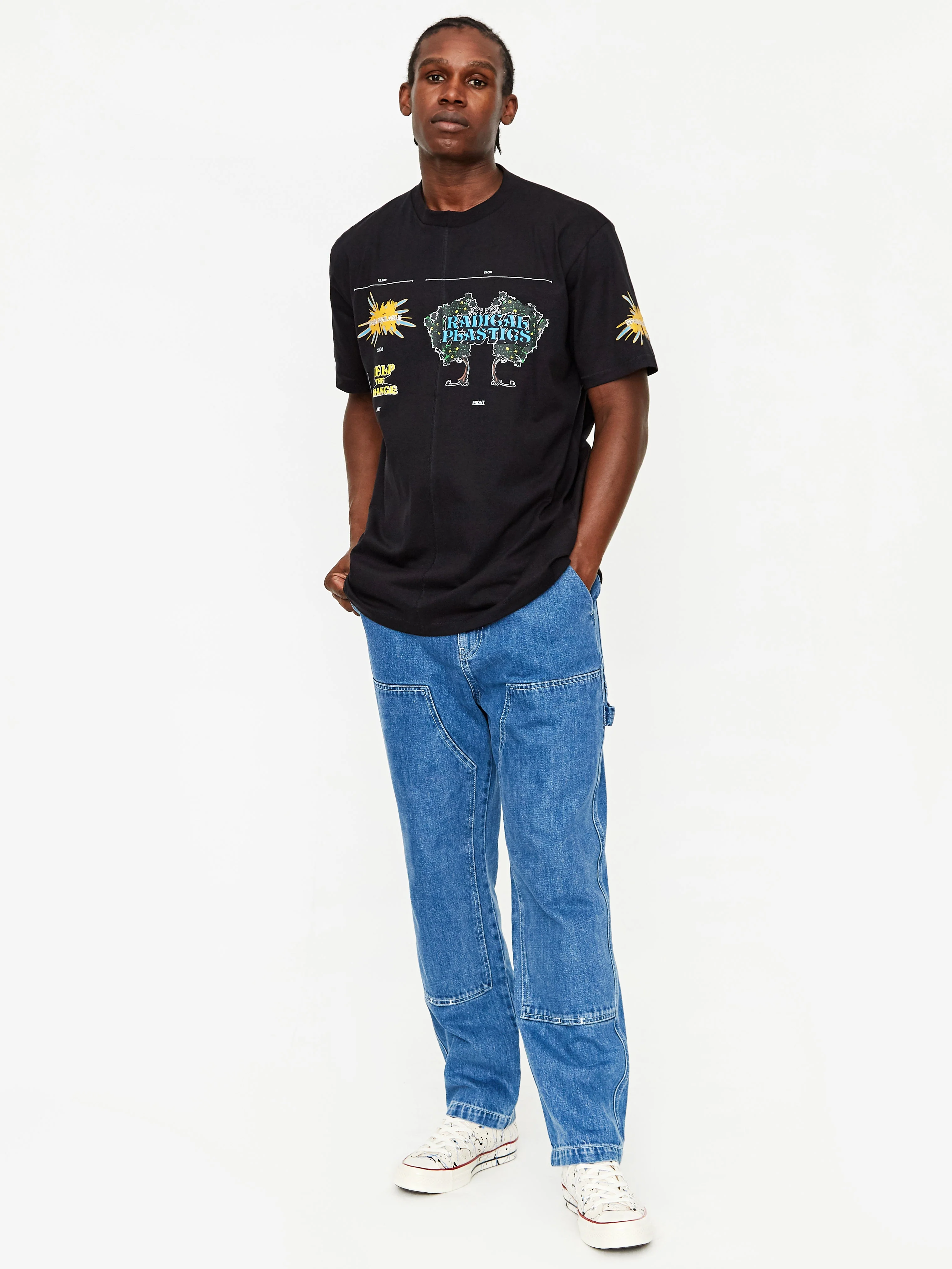 Space Available x Alex Olson Radical Plastics Shortsleeve T-Shirt - Black - Image 7