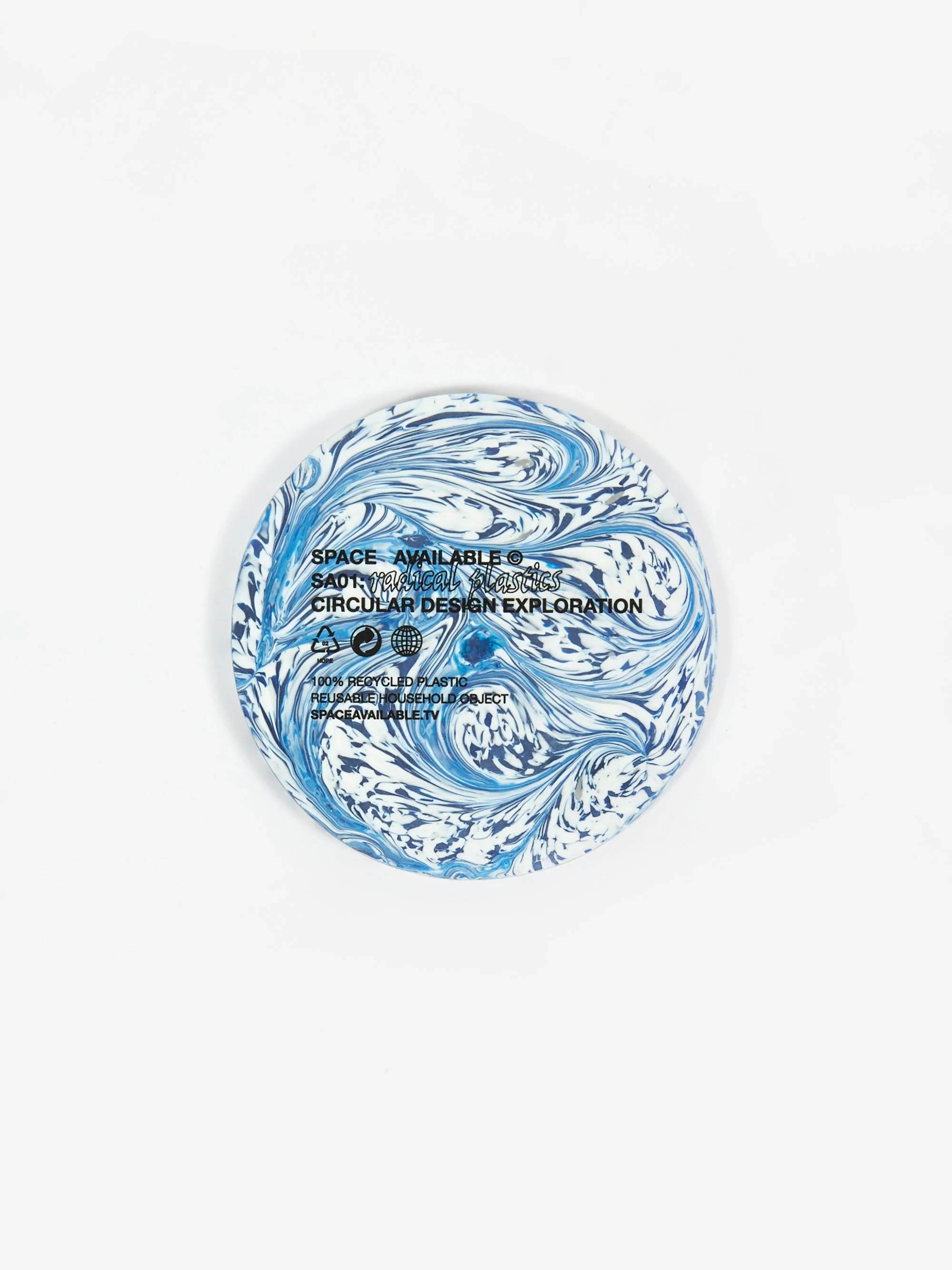 Space Available x Low Intervention Coaster - Blue Swirl - Image 3