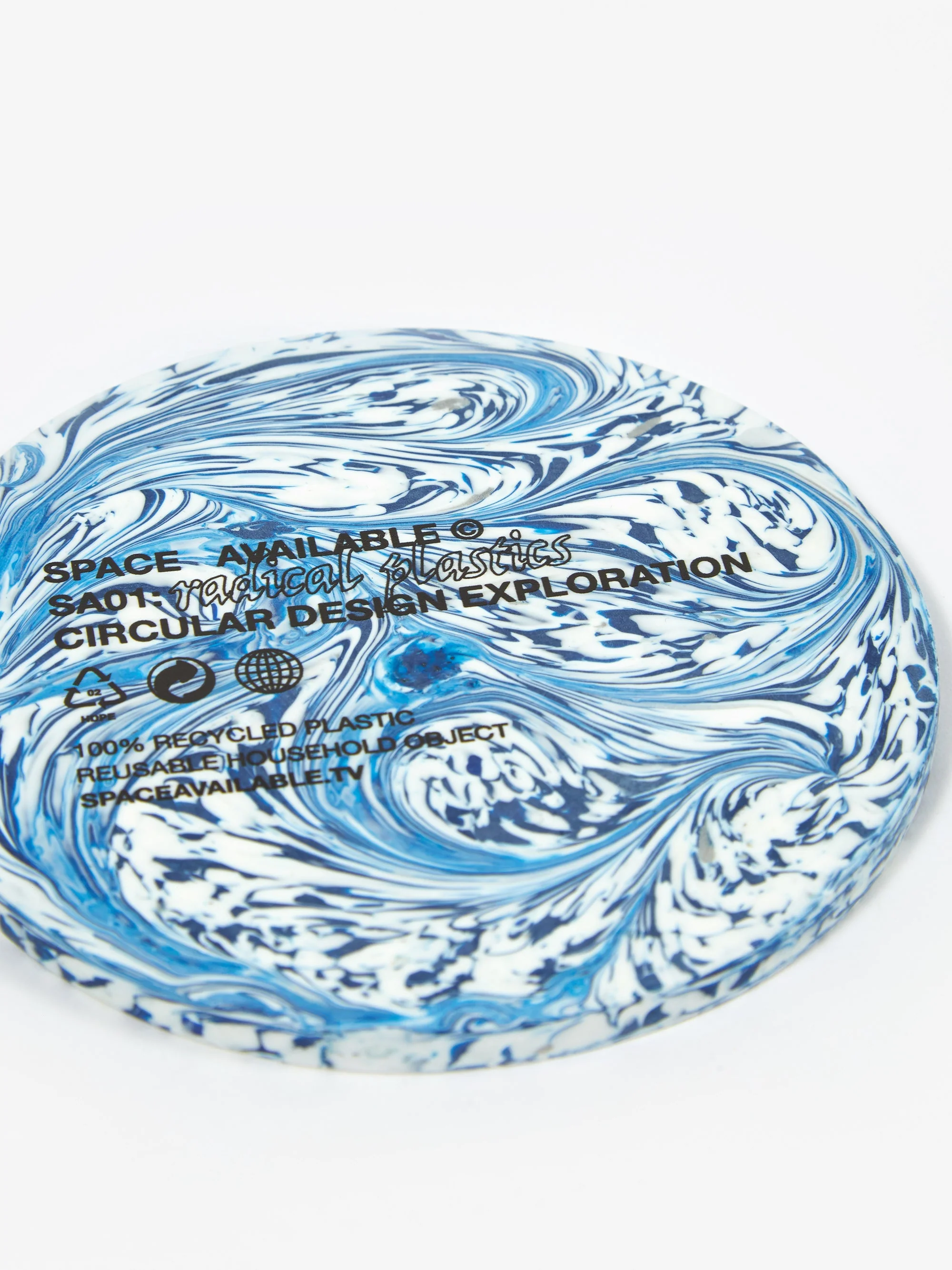 Space Available x Low Intervention Coaster - Blue Swirl - Image 4