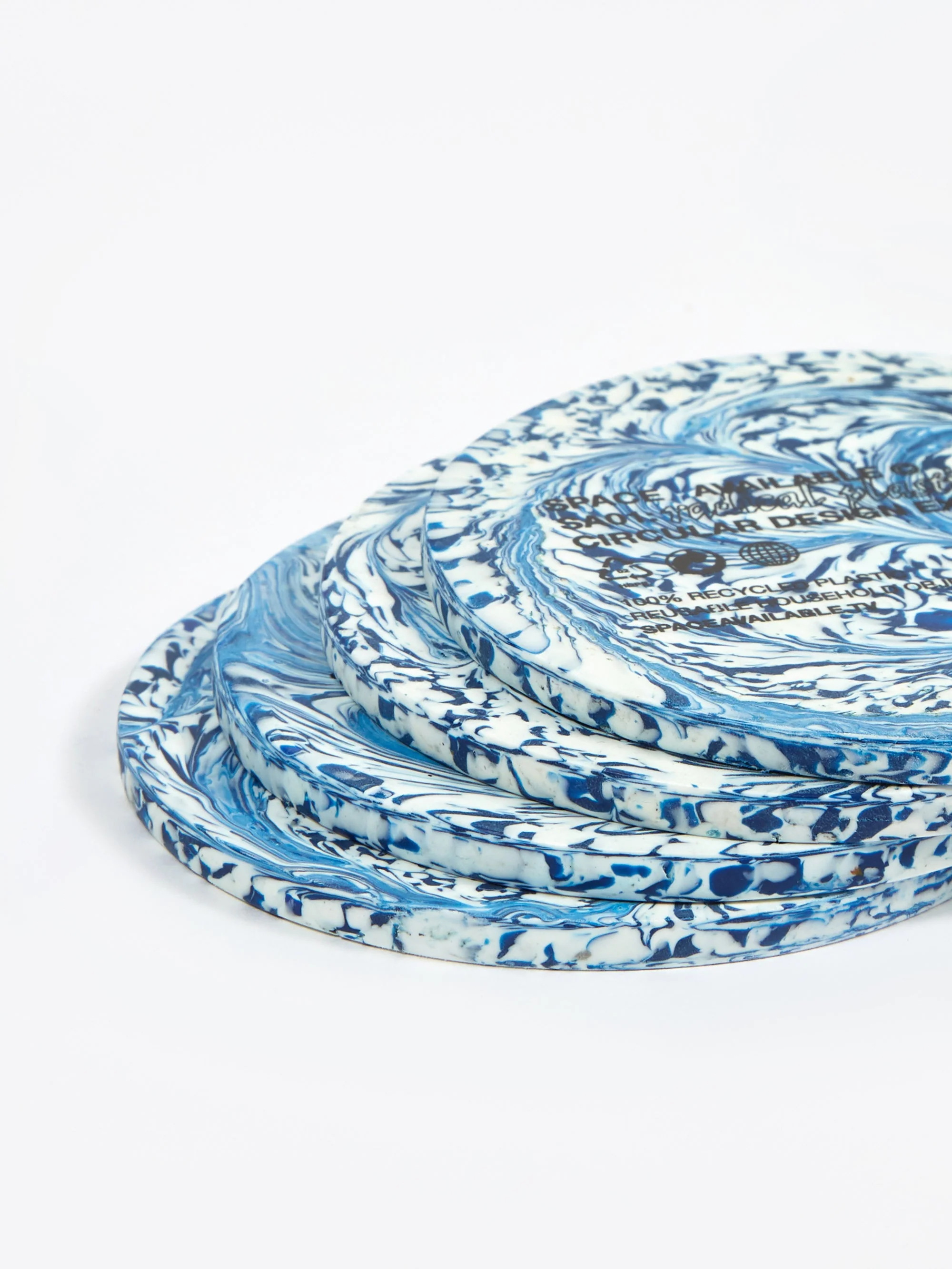Space Available x Low Intervention Coaster - Blue Swirl - Image 5