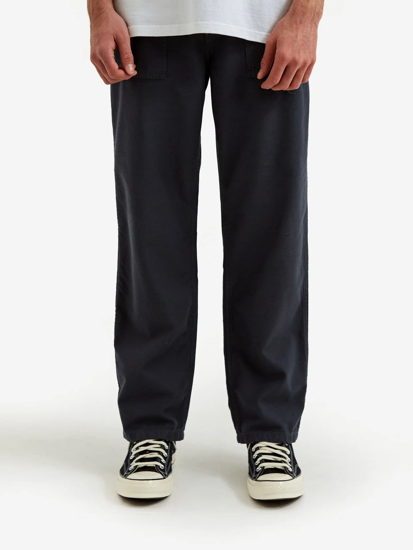 Stan Ray Fat Pant - Navy Sateen - Image 2