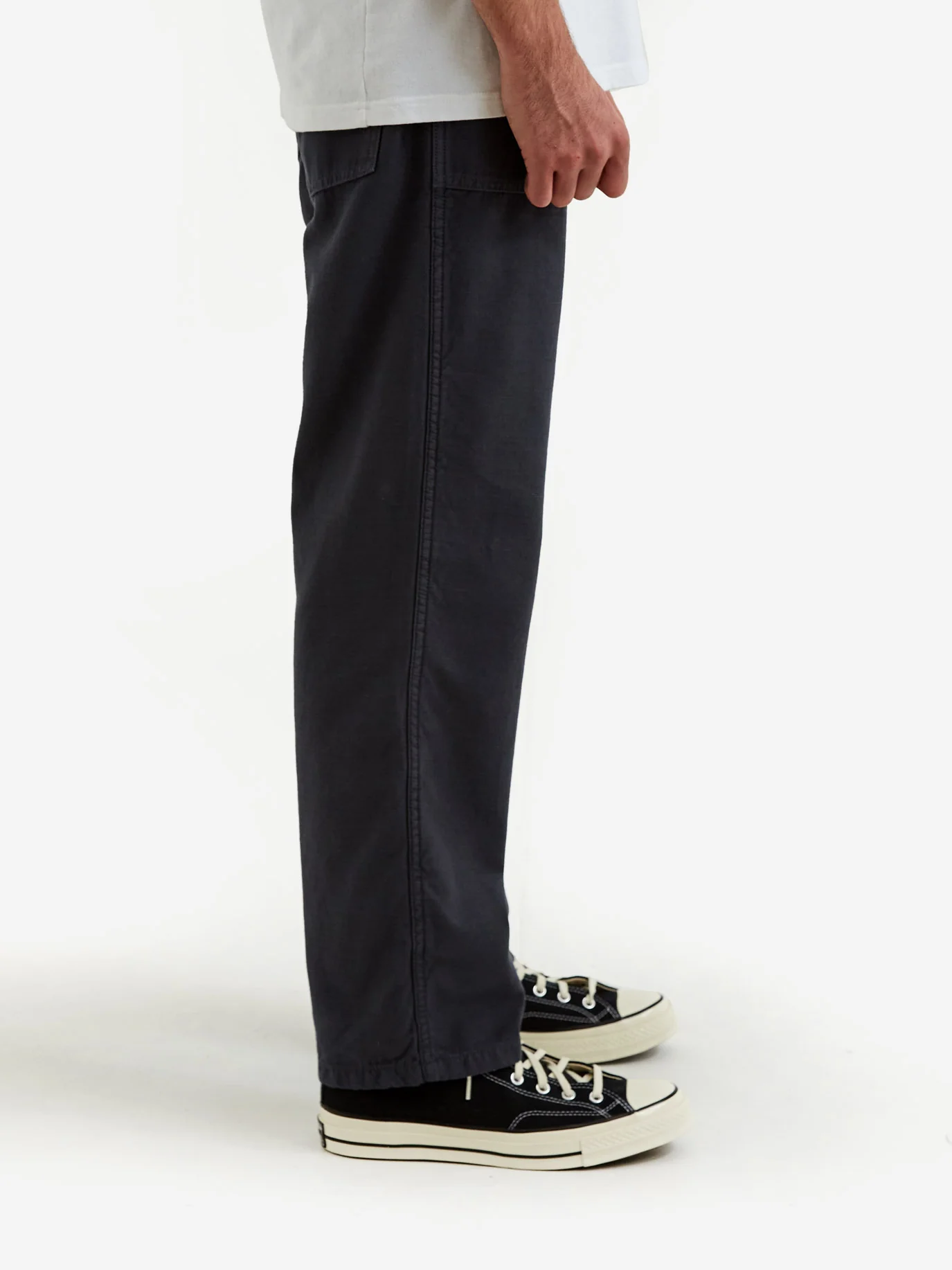 Stan Ray Fat Pant - Navy Sateen - Image 5